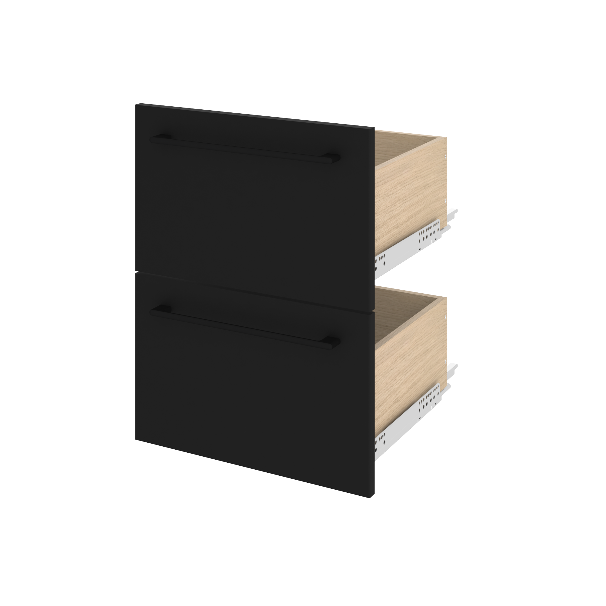 Szuflada do mebli łazienkowych (modułowych) Remix czarna 45 x 46 Sensea - 7