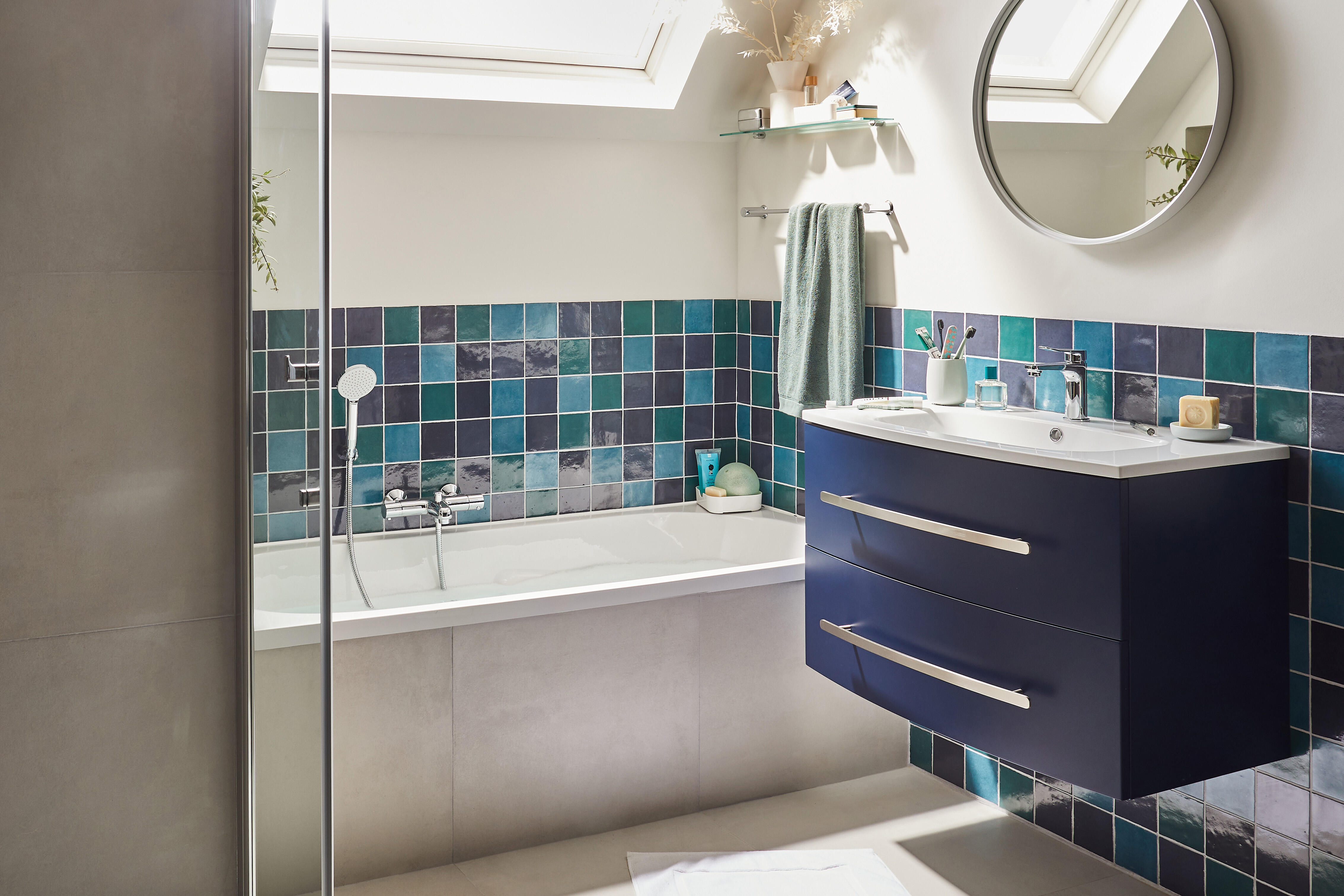 Baignoire rectangulaire L.140x l.70 cm blanc, SENSEA Access confort - 6