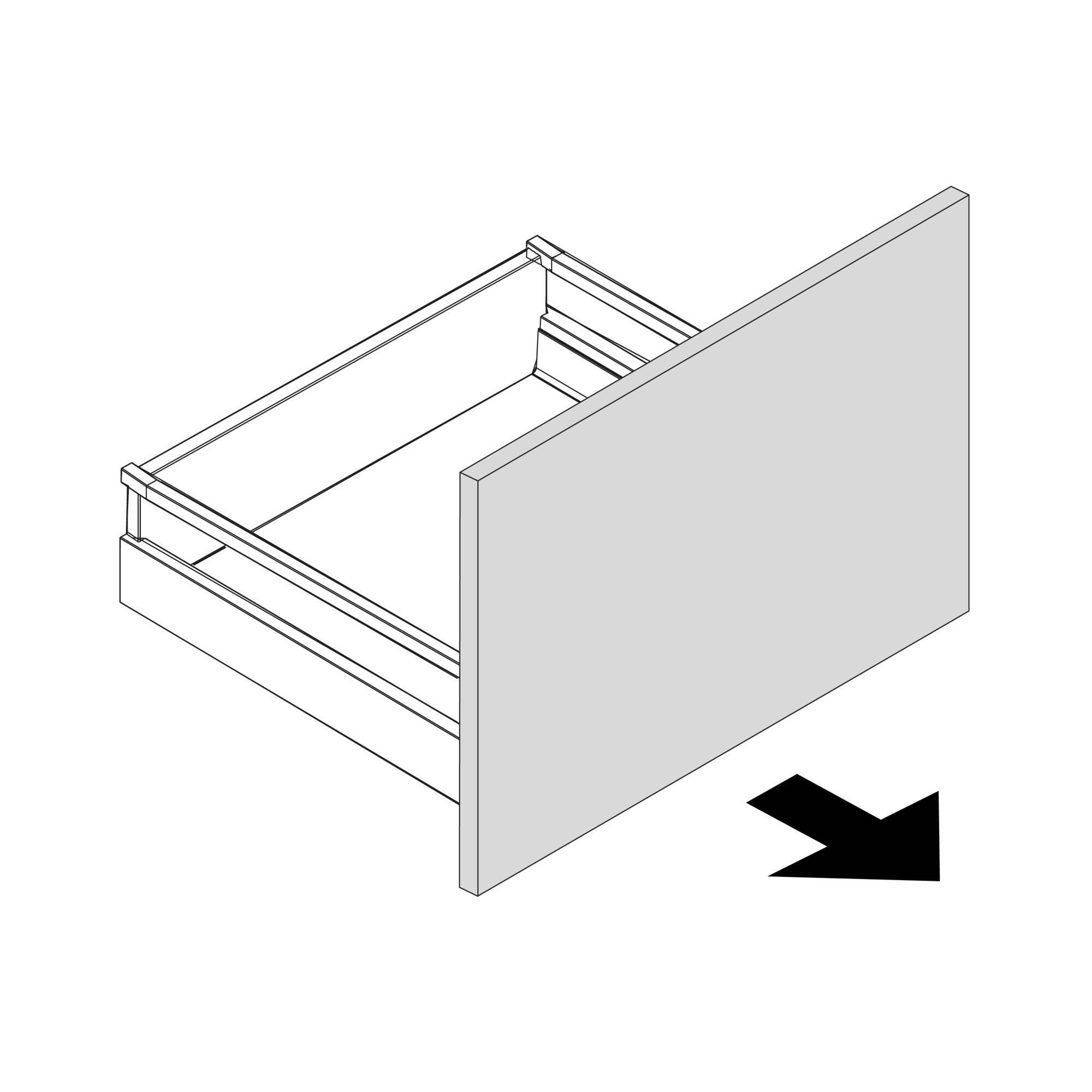 Frente para cajón tokyo blanco mate 39,7x38,1 cm