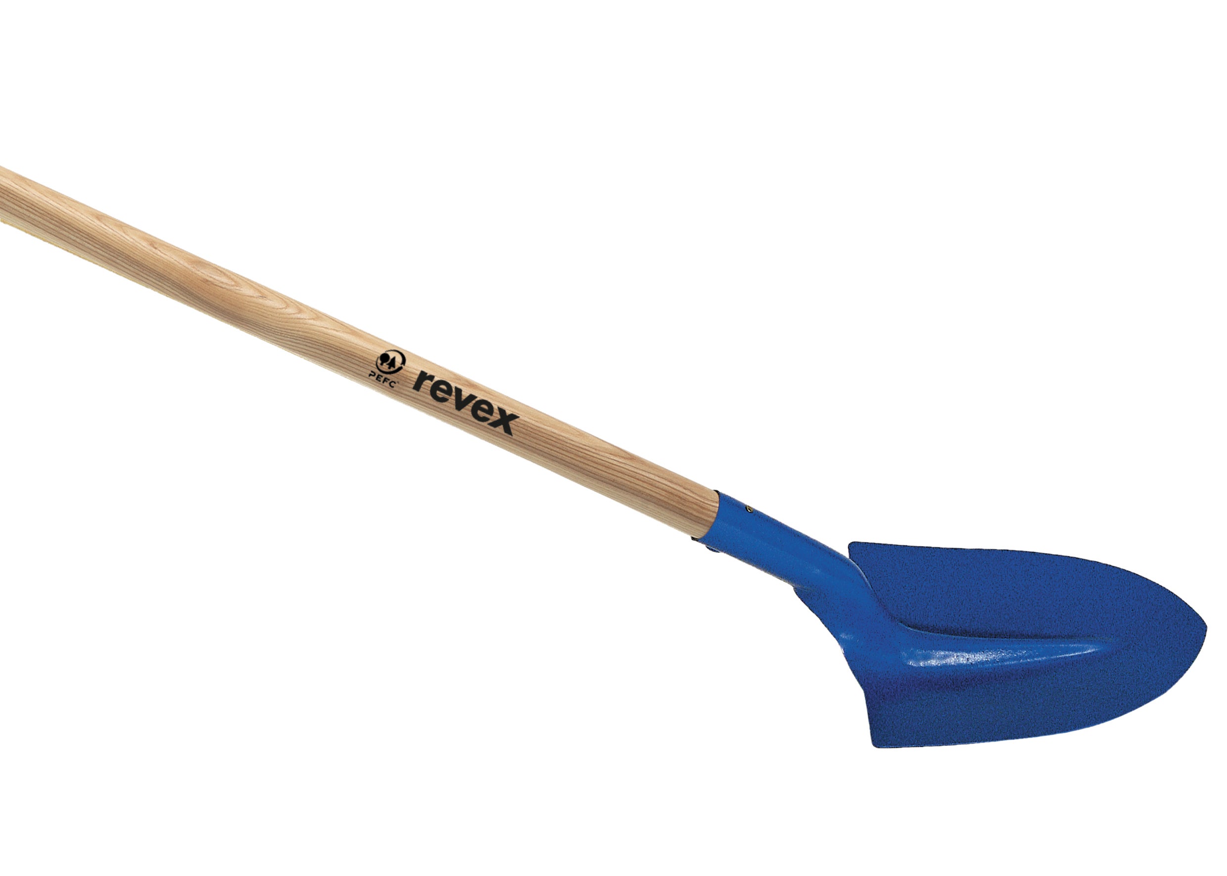 Pelle terrassier acier REVEX, manche bois L.120 cm - 2