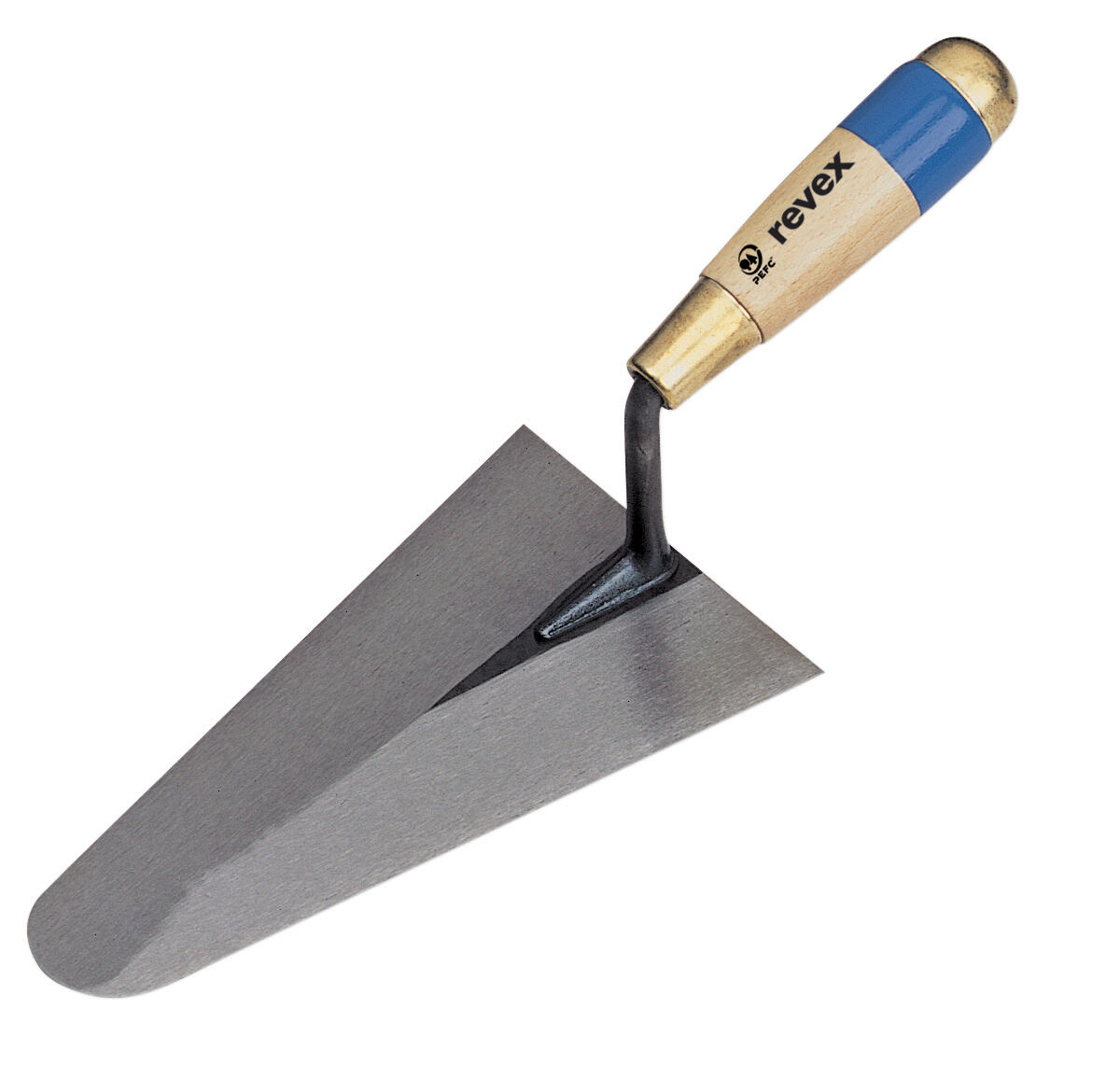 Truelle cazzuola ronde acier traité REVEX, 18 cm - 2
