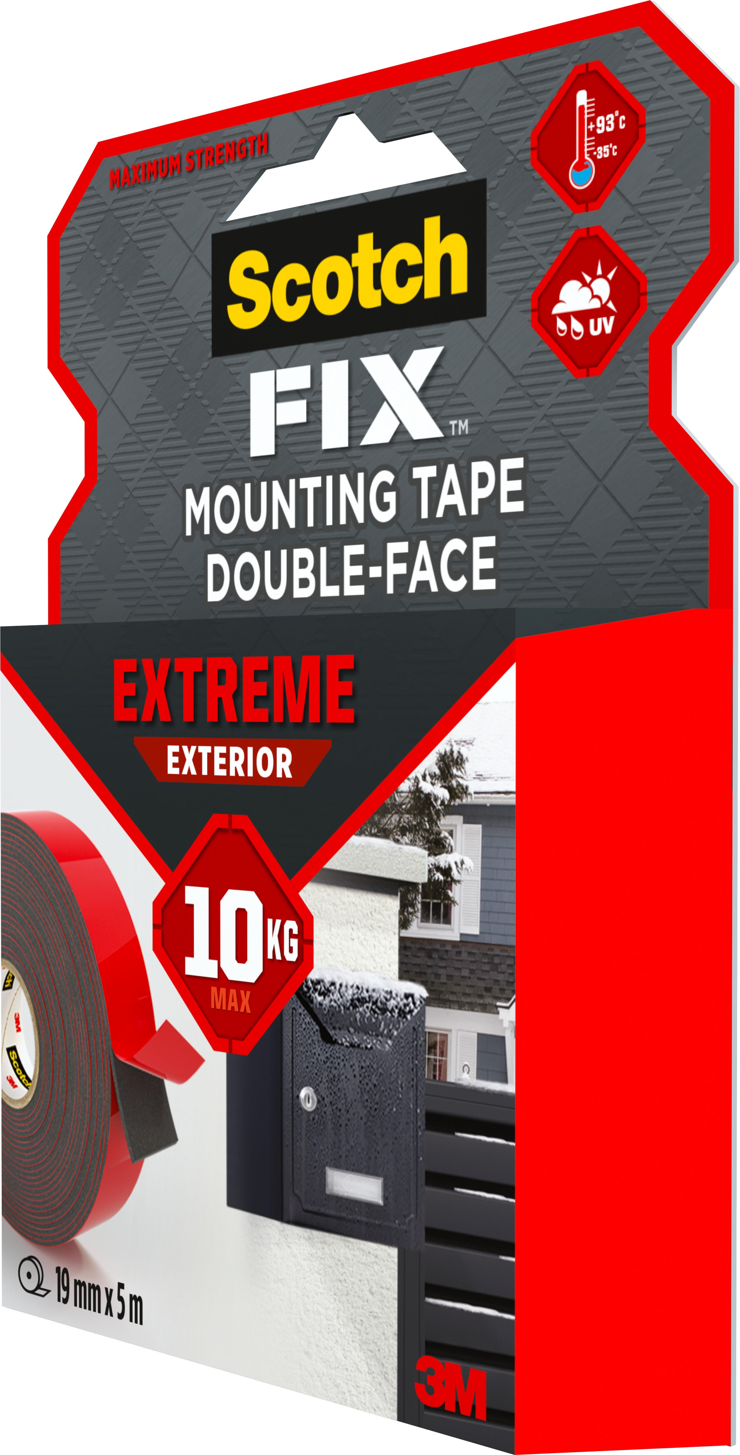 Ruban adhésif double-face Extrême extérieur SCOTCH FIX L.5 m x l.19 mm - 4