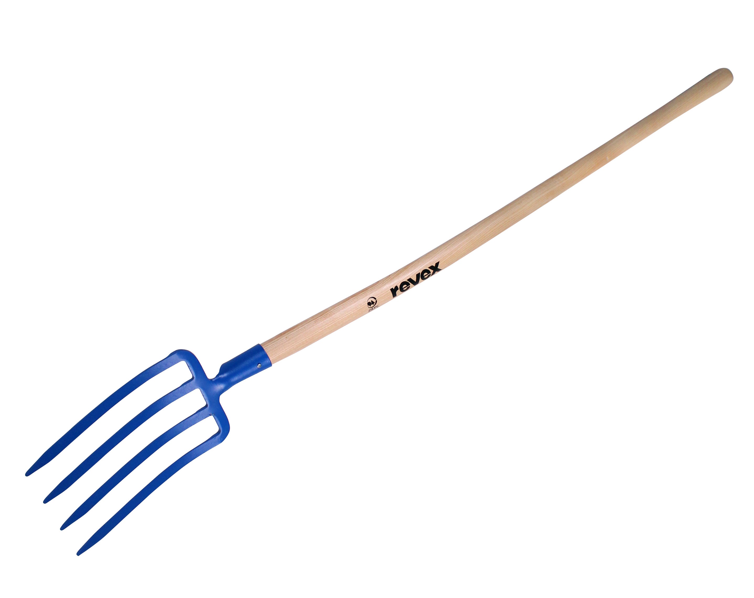 Fourche à bêcher acier forgé REVEX manche bois L.100 cm - 3