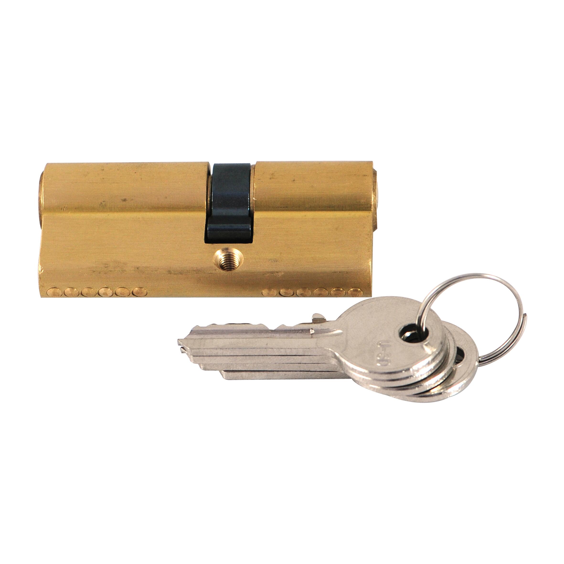 Cilindro Europeo STANDERS, 30 + 40 mm, 1 ingresso chiave in ottone - 2