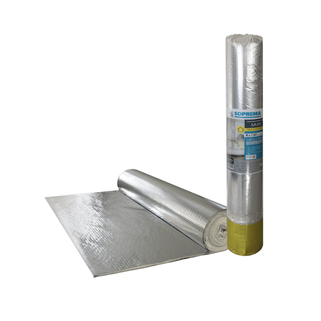 Isolant mince Pare-Vapeur MUR CONFORT 30 SOPREMA® 1.5x10m, R=1.82