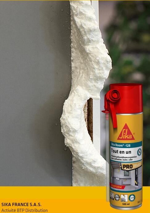 Mousse expansive multi-usages SIKA, Sika Boom 128, 750ml - 5