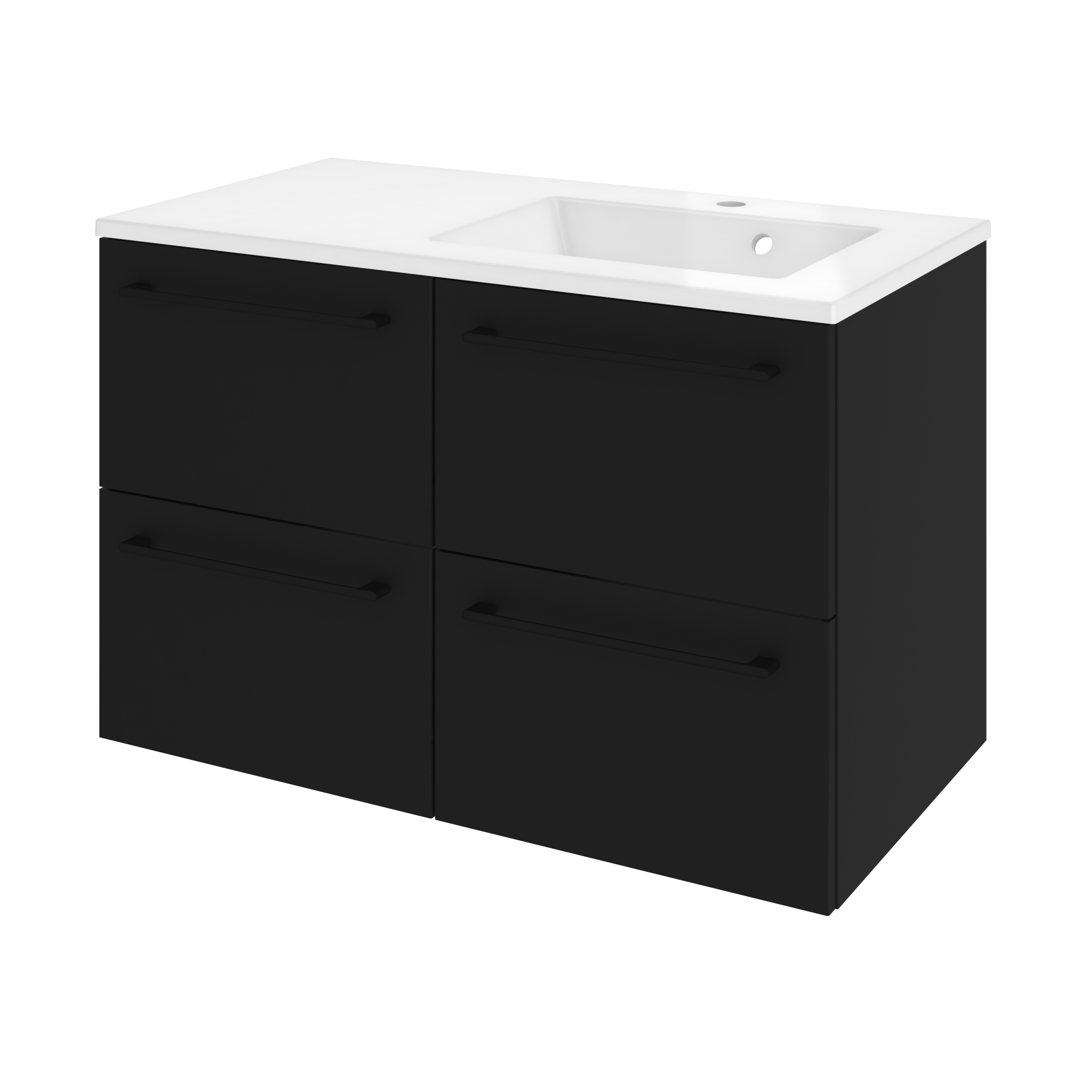 Szafka pod umywalkę Remix Black Mat 45 Sensea - 17