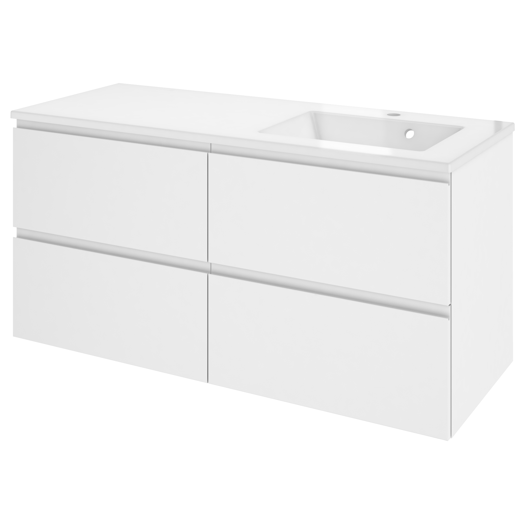 Szafka pod umywalkę Remix Biały Mat 60 Sensea - 15
