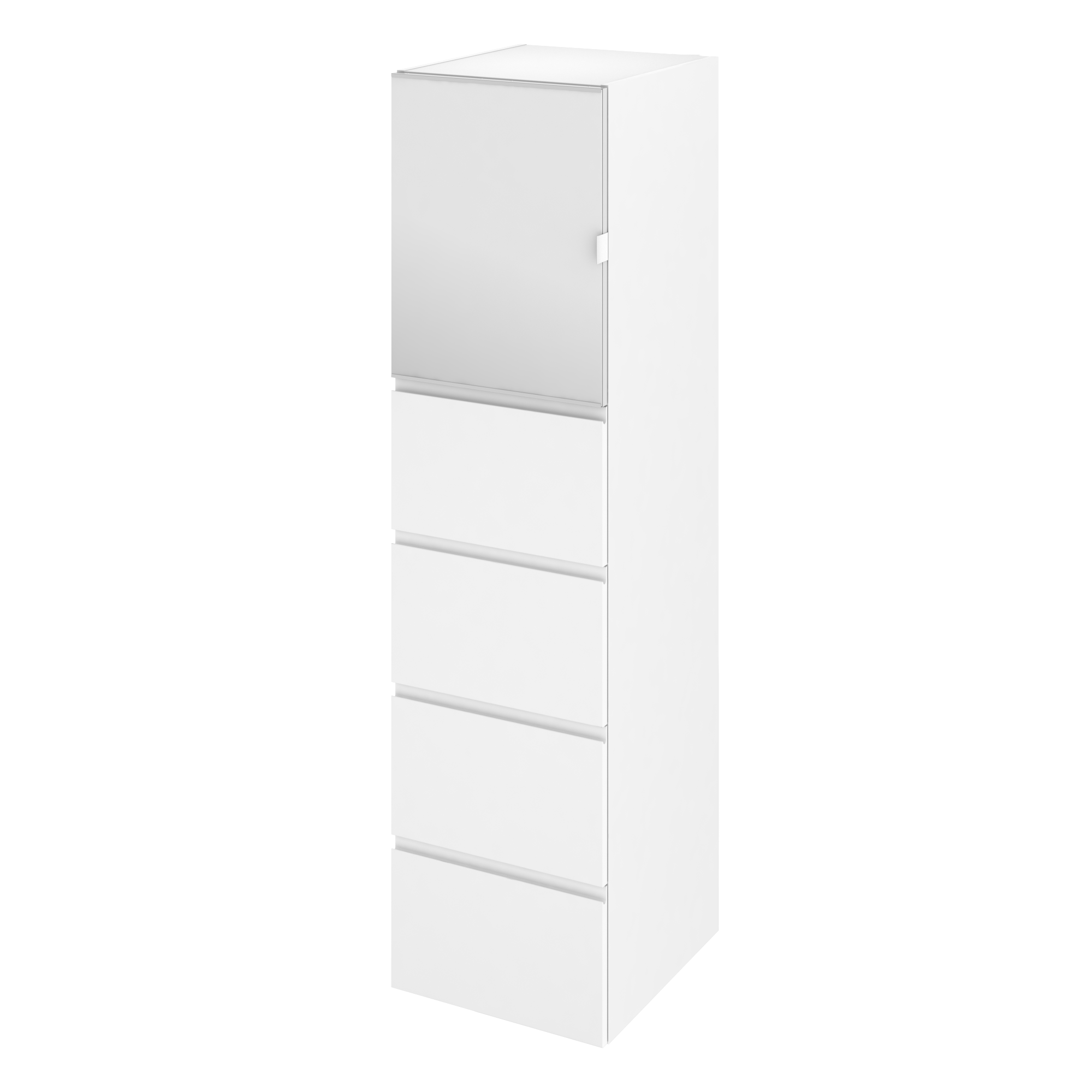 Łazienkowy korpus słupka modułowego Remix Biały Mat 173 X 45 X 46 Sensea - 31