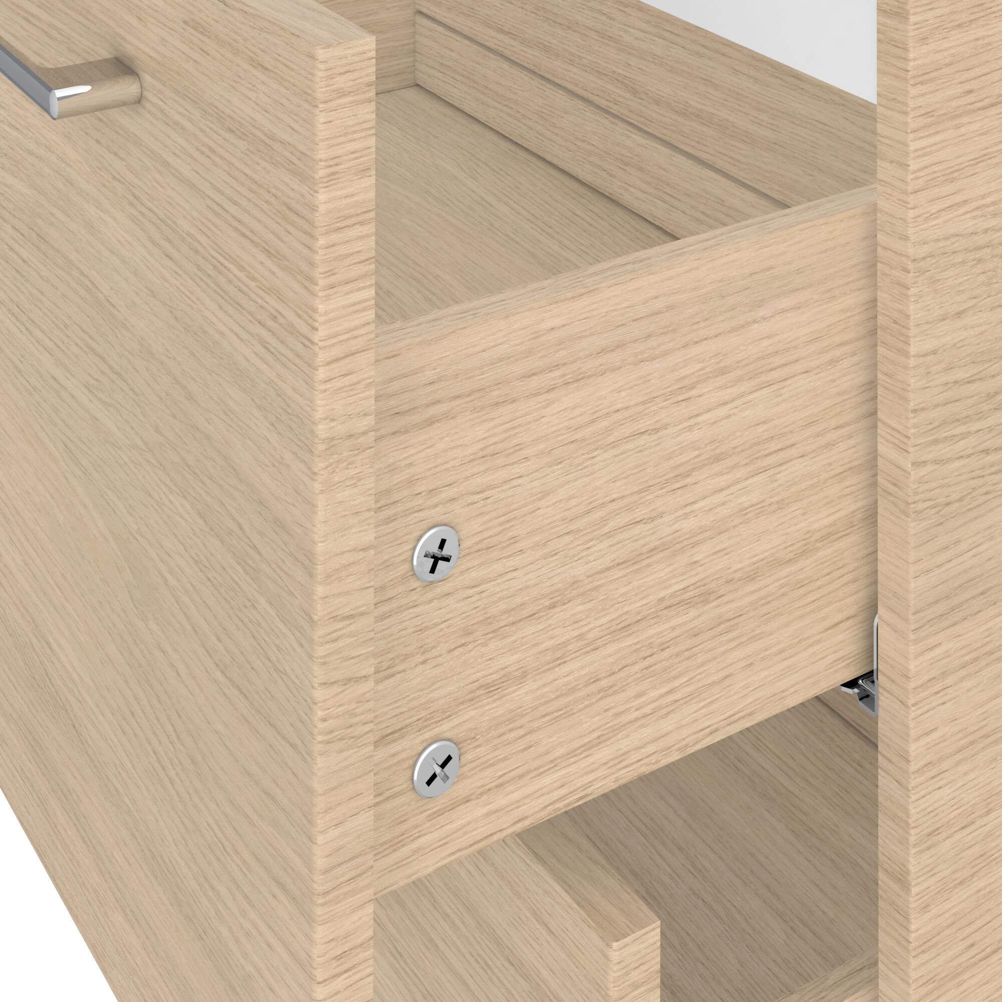 Conjunto de mueble de baño con lavabo remix roble 75x46 cm