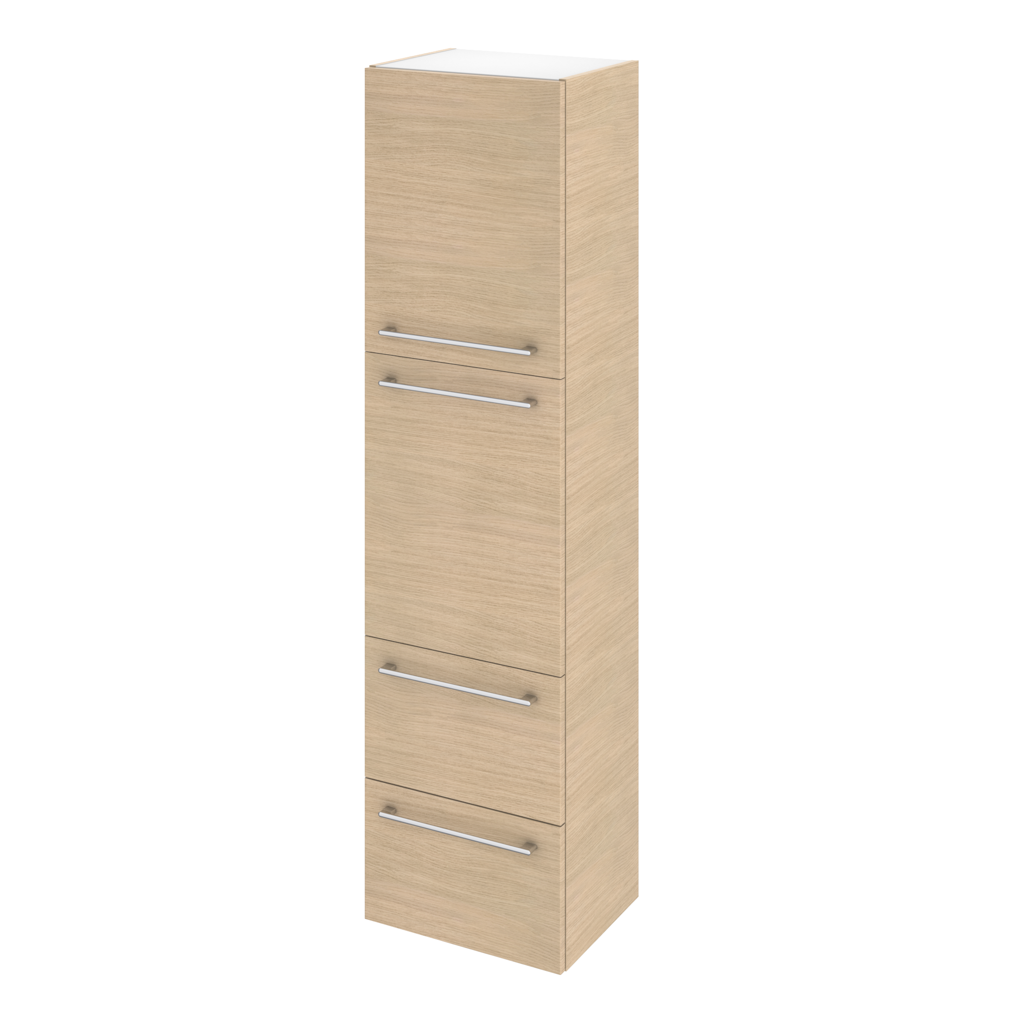 Caisson colonne l.45 x H.173 x P.33 cm, chêne naturel, Remix - 6