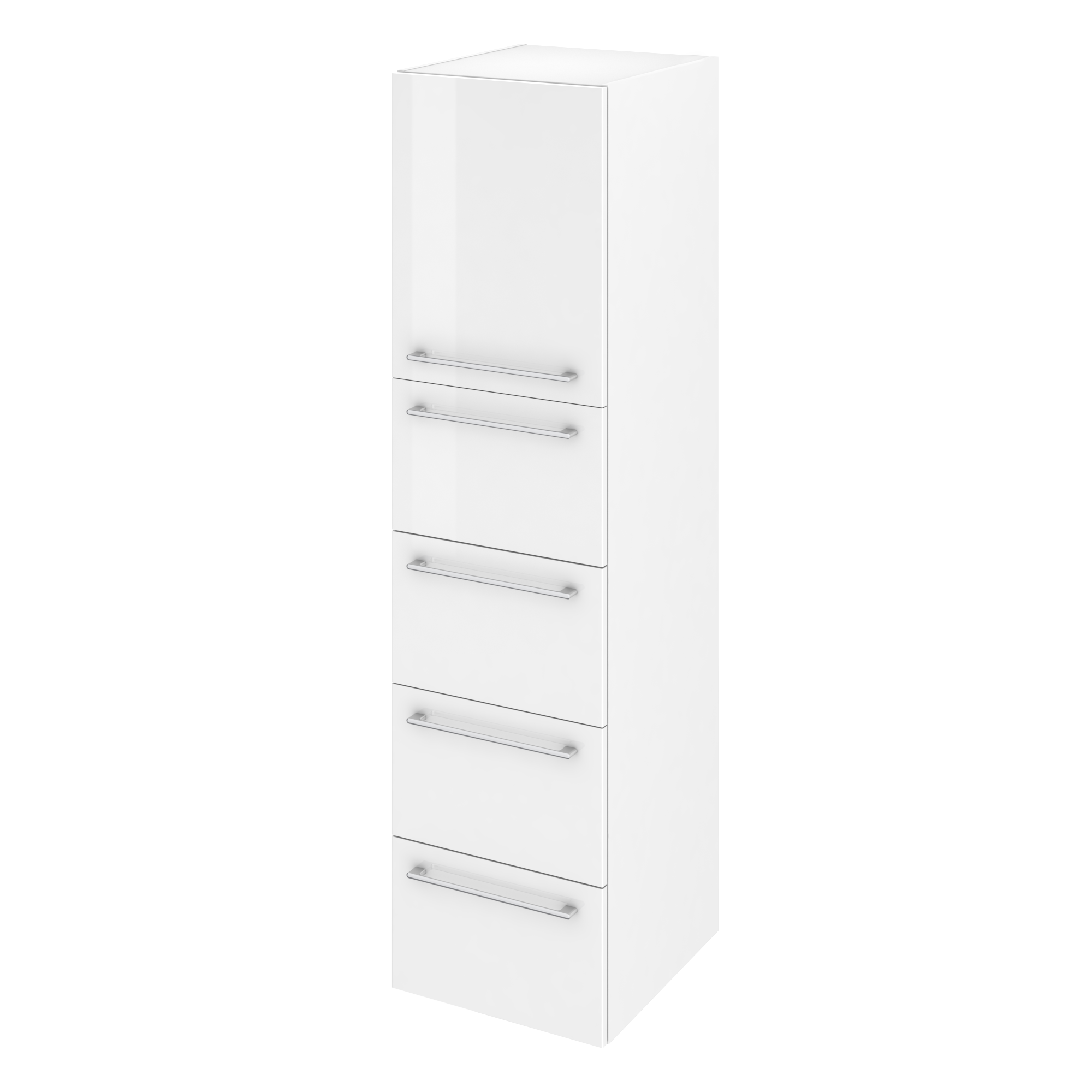 colonna bagno Remix bianco L45 x H180 x P45 cm bianco lucido - 4