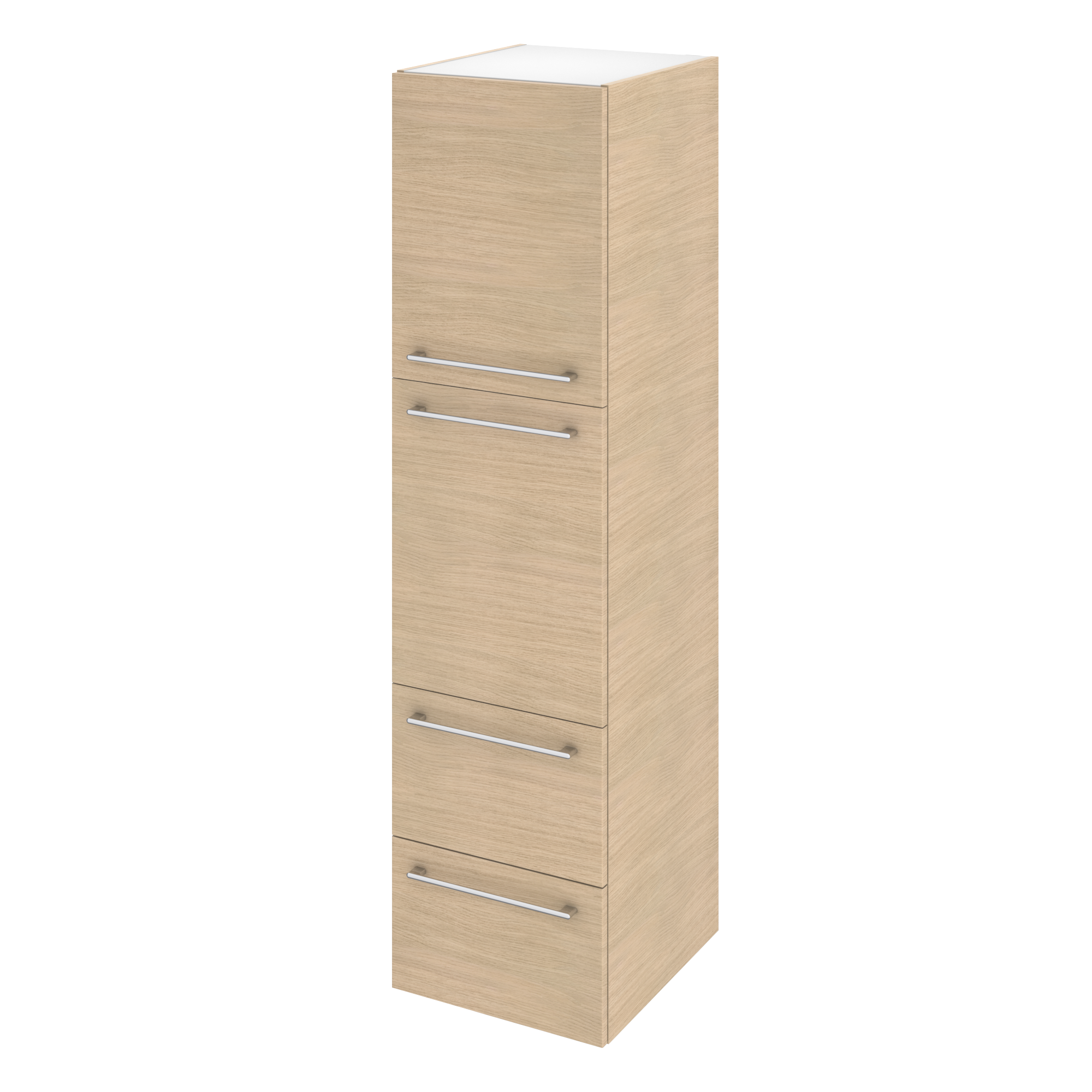 Caisson colonne l.45 x H.173 x P.46 cm, chêne naturel, Remix - 5