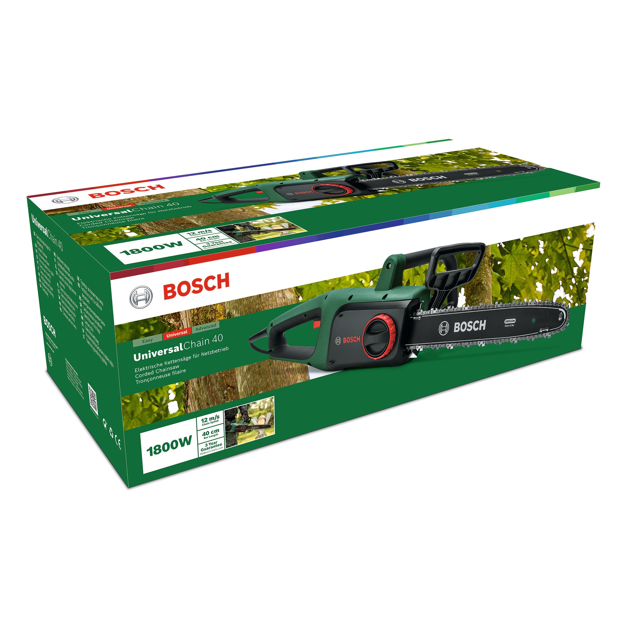 Elettrosega BOSCH UniversalChain, 1800 W barra da 40 cm - 6