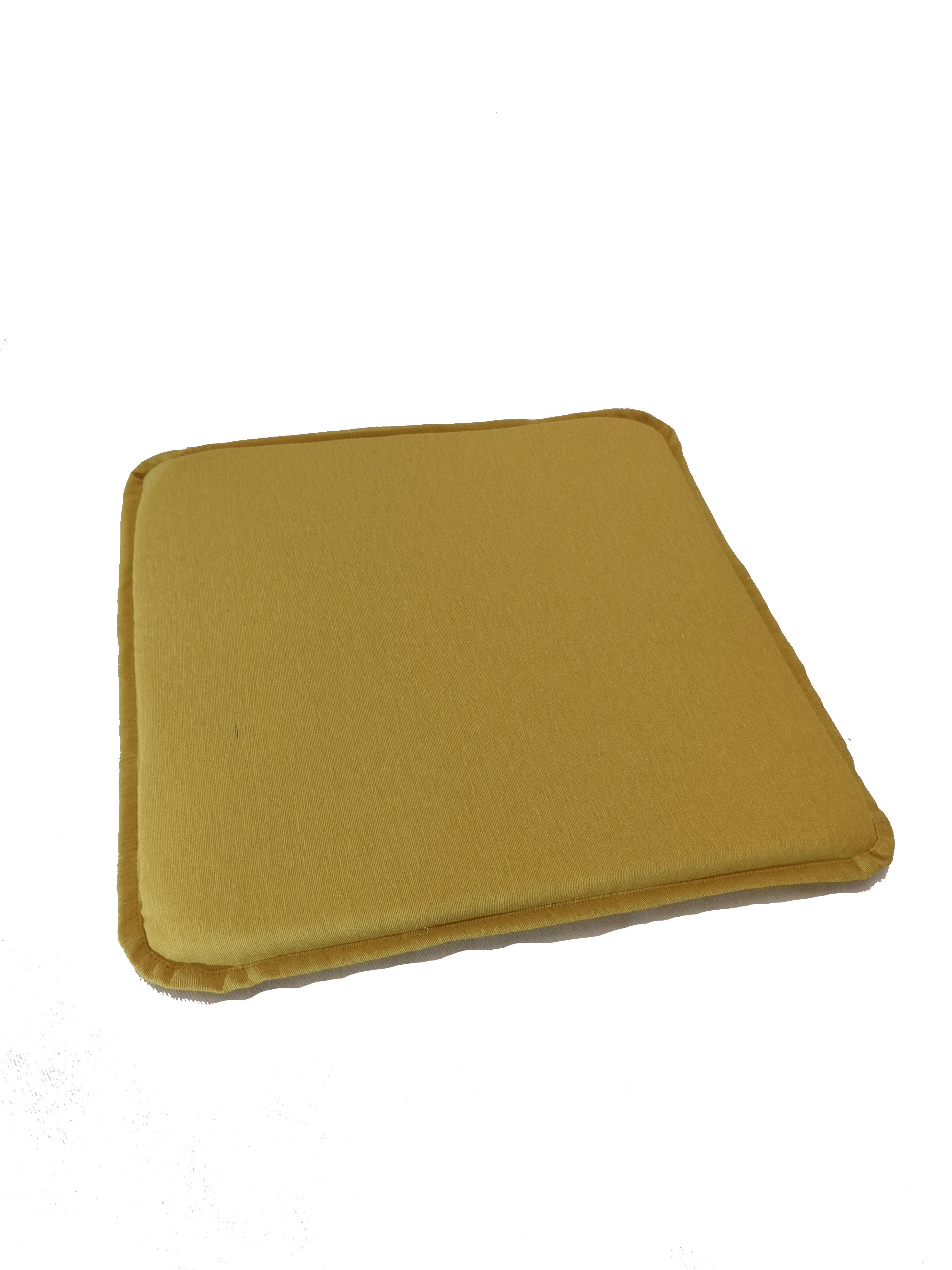 Cojín de silla naterial amarillo 40x40 cm