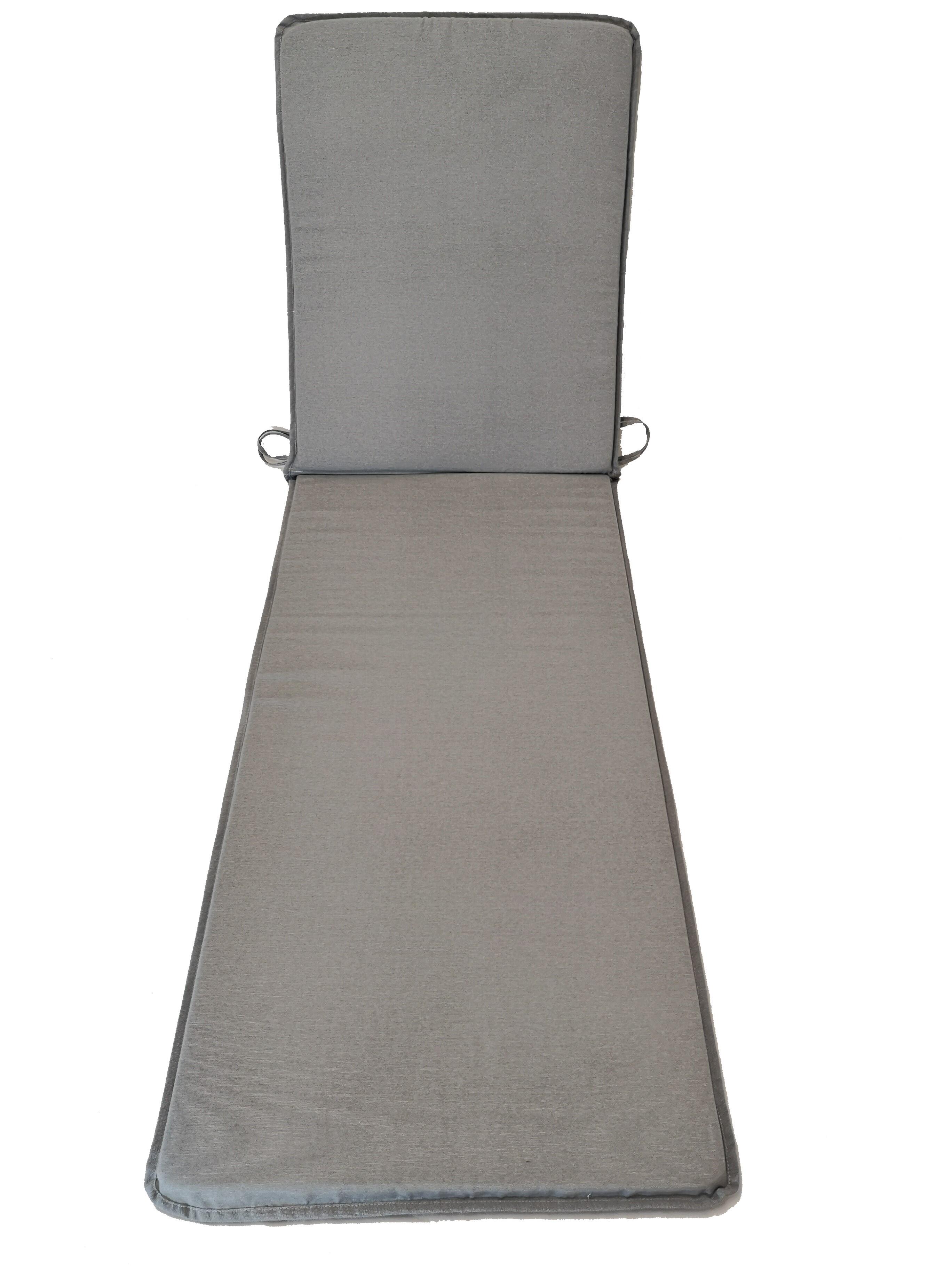 Cojín de tumbona NATERIAL gris 55x190 cm - 4