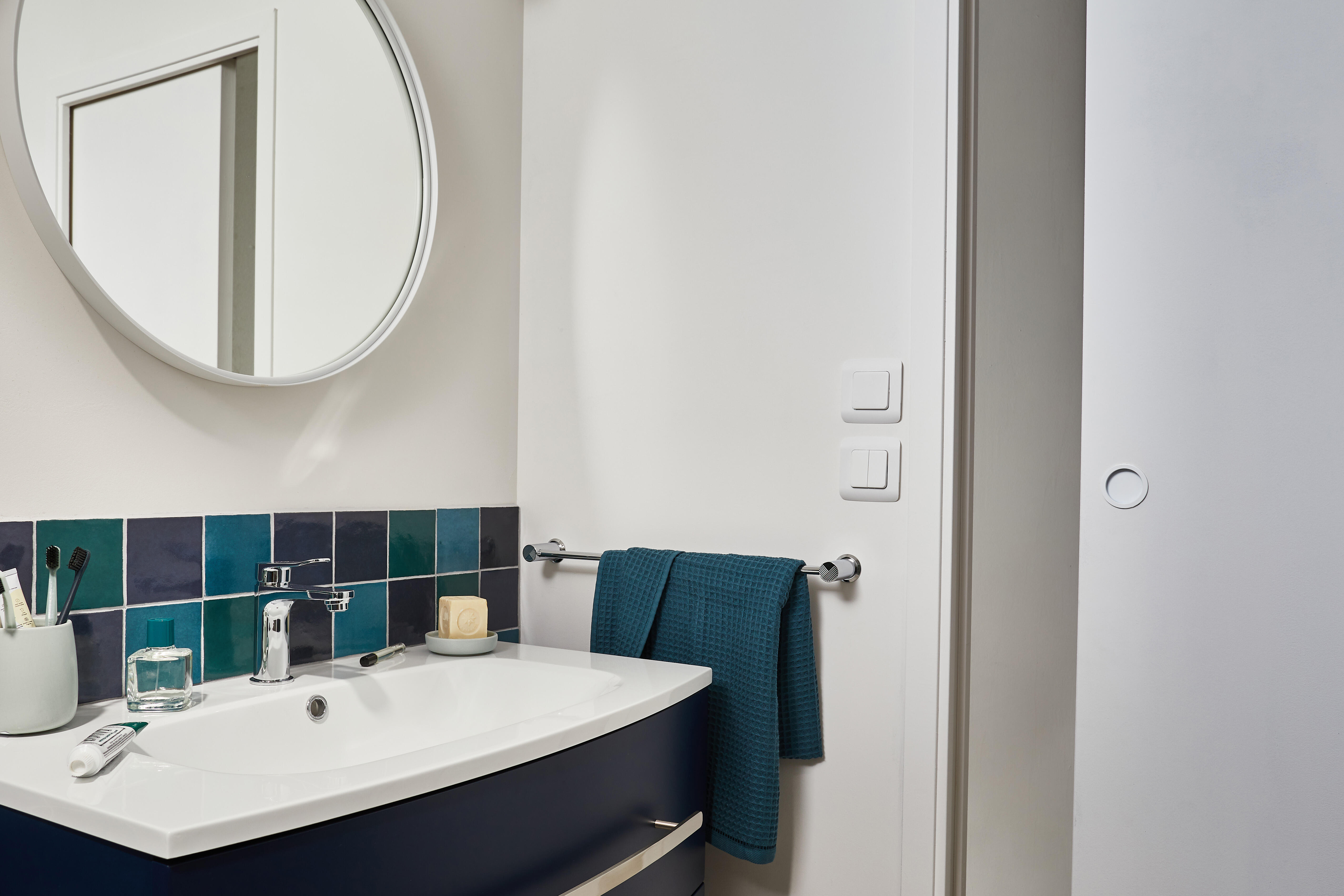 Piastrella da rivestimento interno in gres naturale 10 x 10 cm smaltato blu-turchese lucido Zelli Sp. 10 mm 0.54 mq - 17