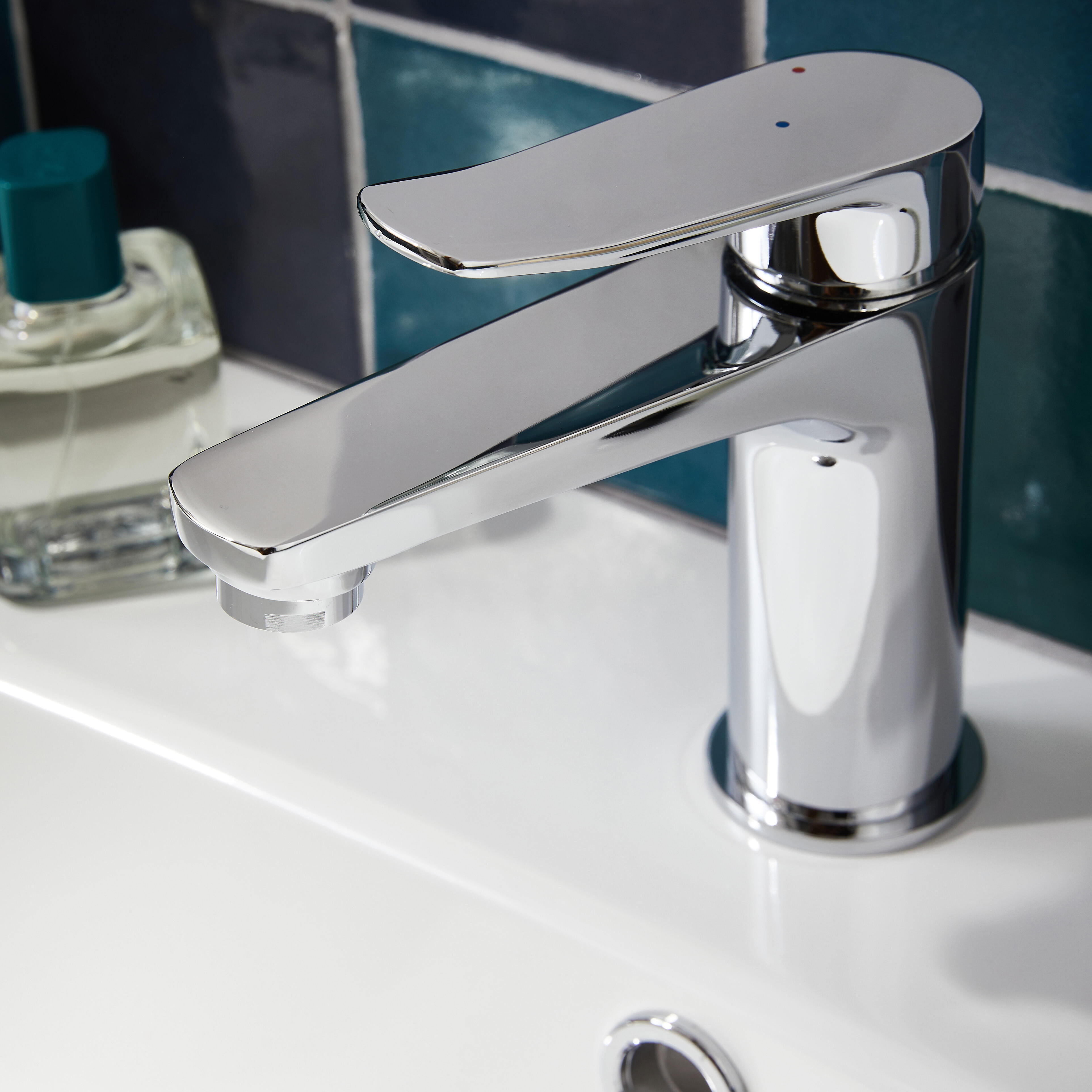 Grifo lavabo pomo monomando SENSEA Bora cromo | Leroy Merlin