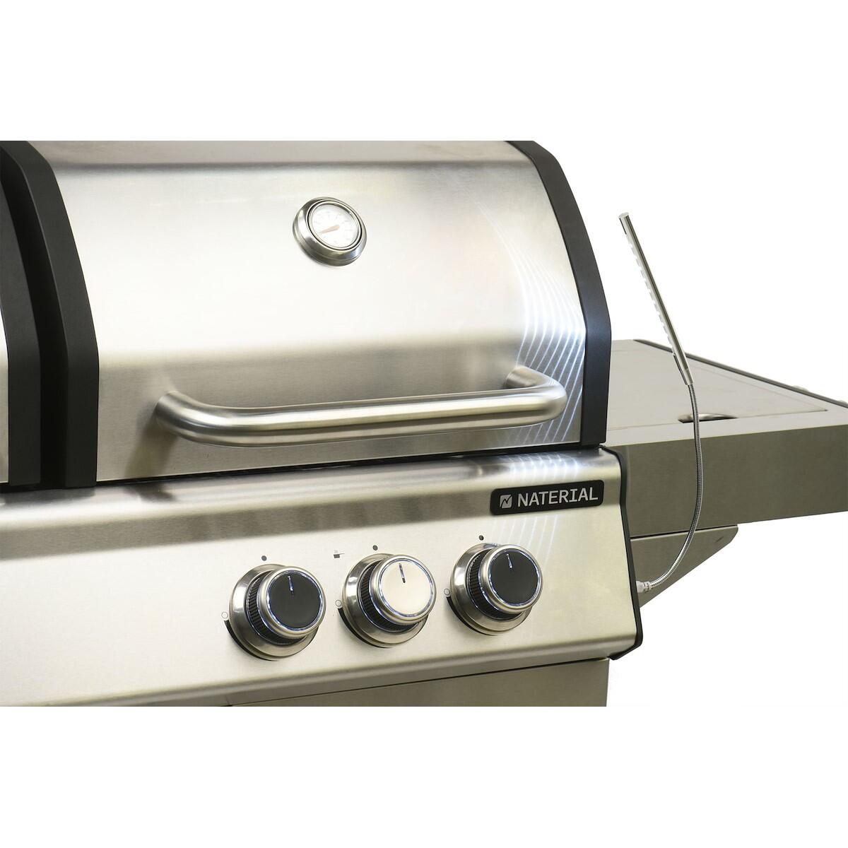 Barbecue a gas NATERIAL Hudson 3 bruciatori + 1 laterale extra - 9