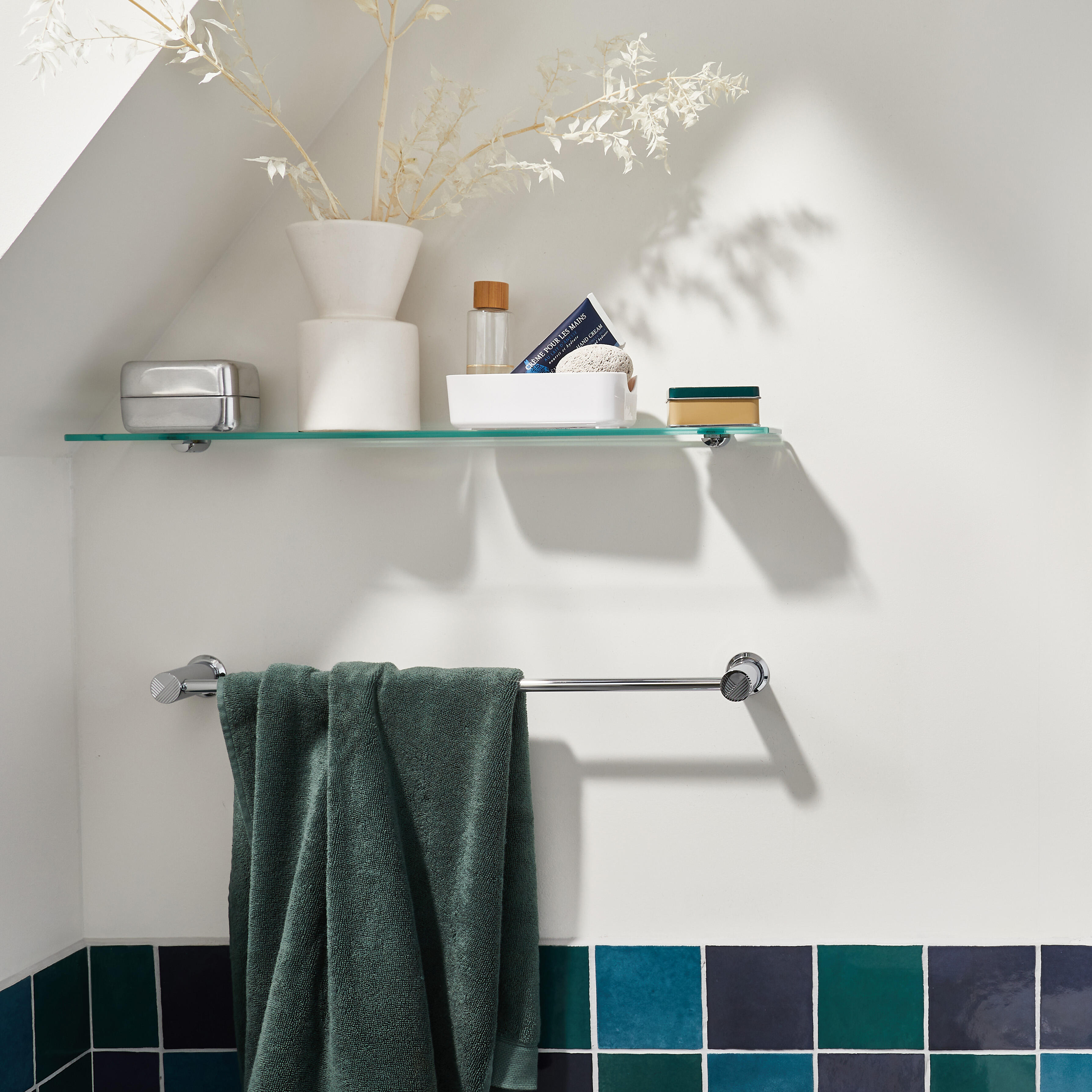 Piastrella da rivestimento interno in gres naturale 10 x 10 cm smaltato blu-turchese lucido Zelli Sp. 10 mm 0.54 mq - 13