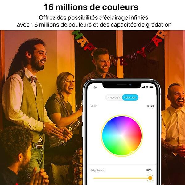 Ampoule connecté Meross 16 millions de couleurs – Votre partenaire