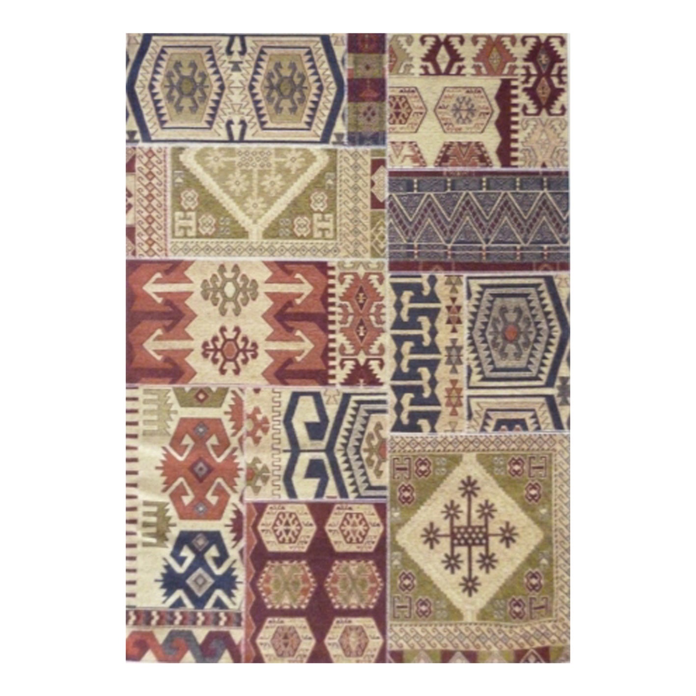 Tappeto Modern kilim orientale in acrilico multicolor, L 230 x L 160 cm - 4