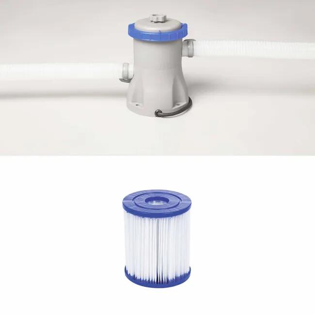 Piscina hinchable de PVC redonda de ø3,05x0.76 m con depuradora de cartucho BESTWAY - 7