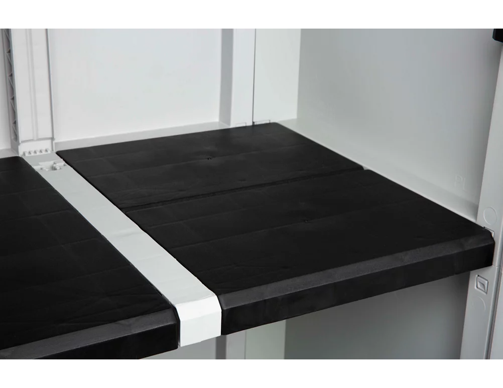 Armário em PVC alto exterior cinza 2 portas 185x78x44 cm Transforming - 32