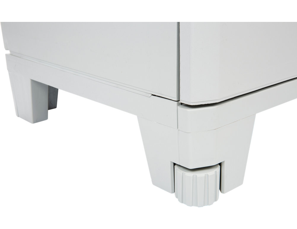 Armário em PVC alto exterior cinza 2 portas 185x78x44 cm Transforming - 30