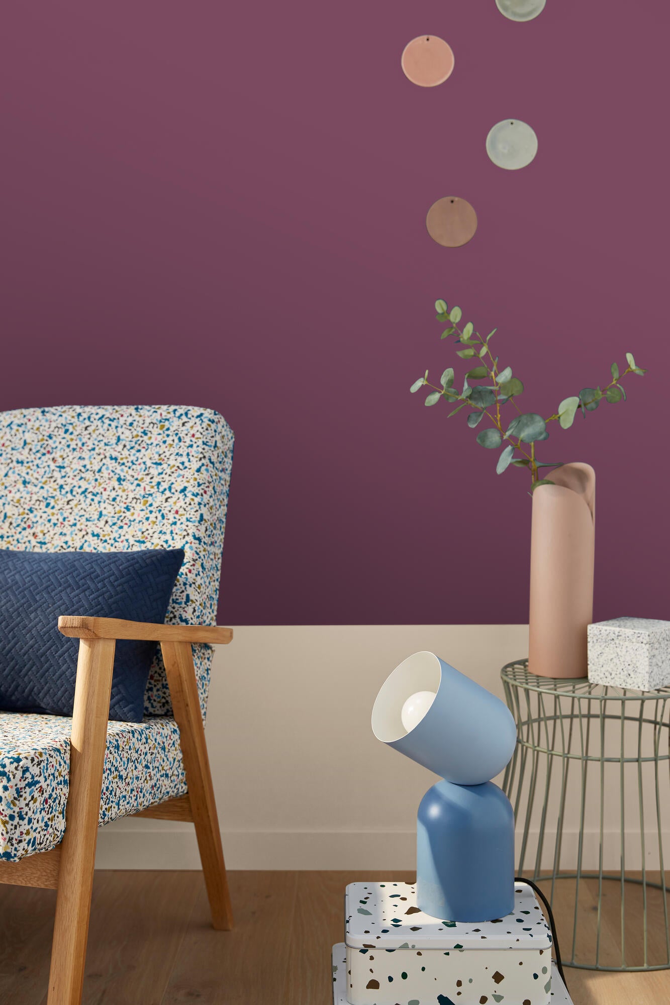 Pittura per interni lavabile, LUXENS Opaca viola berry 3 opaco, 4 L - 4