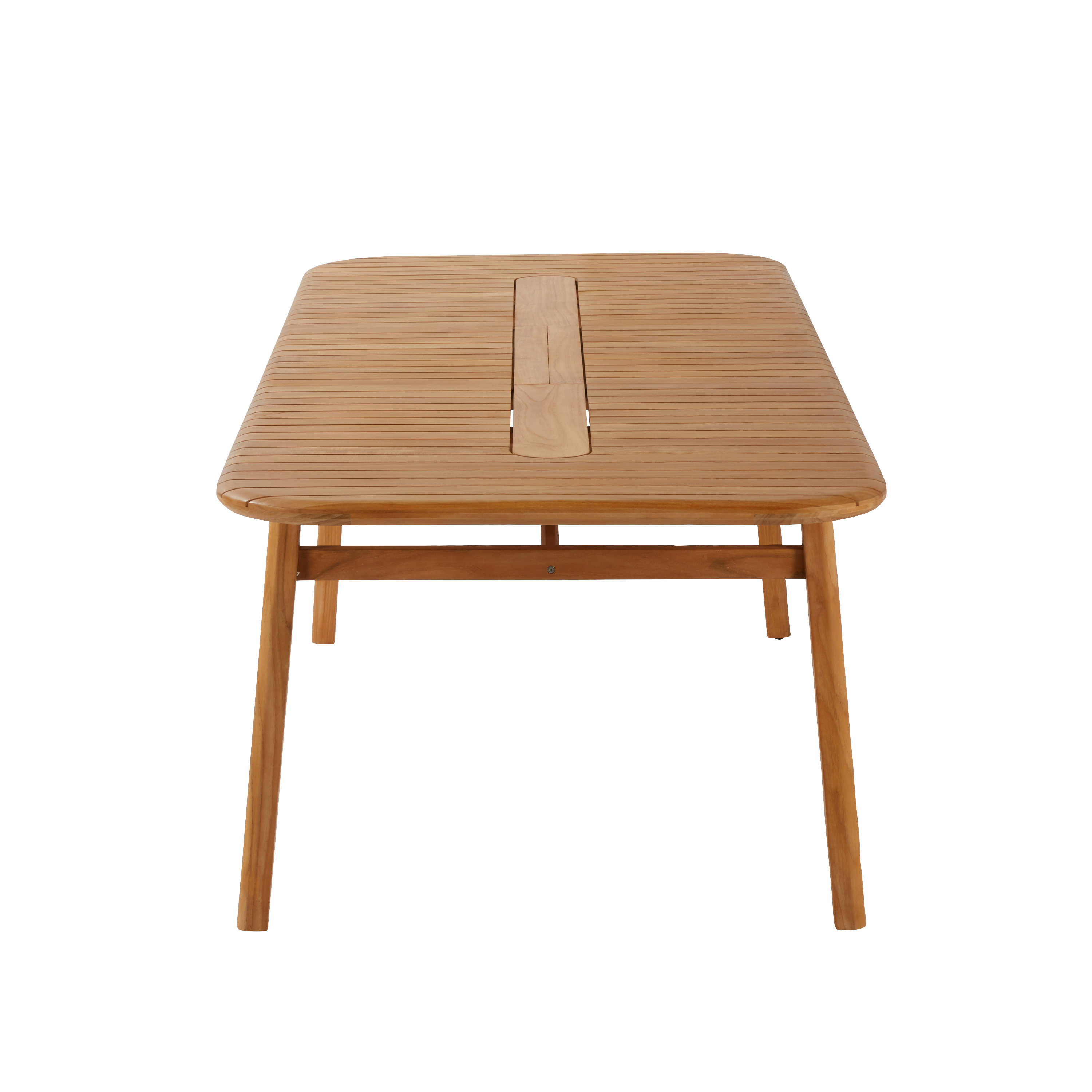 Tavolo da giardino allungabile Aurora NATERIAL in teak marrone per 8 persone 204/268x100cm - 7