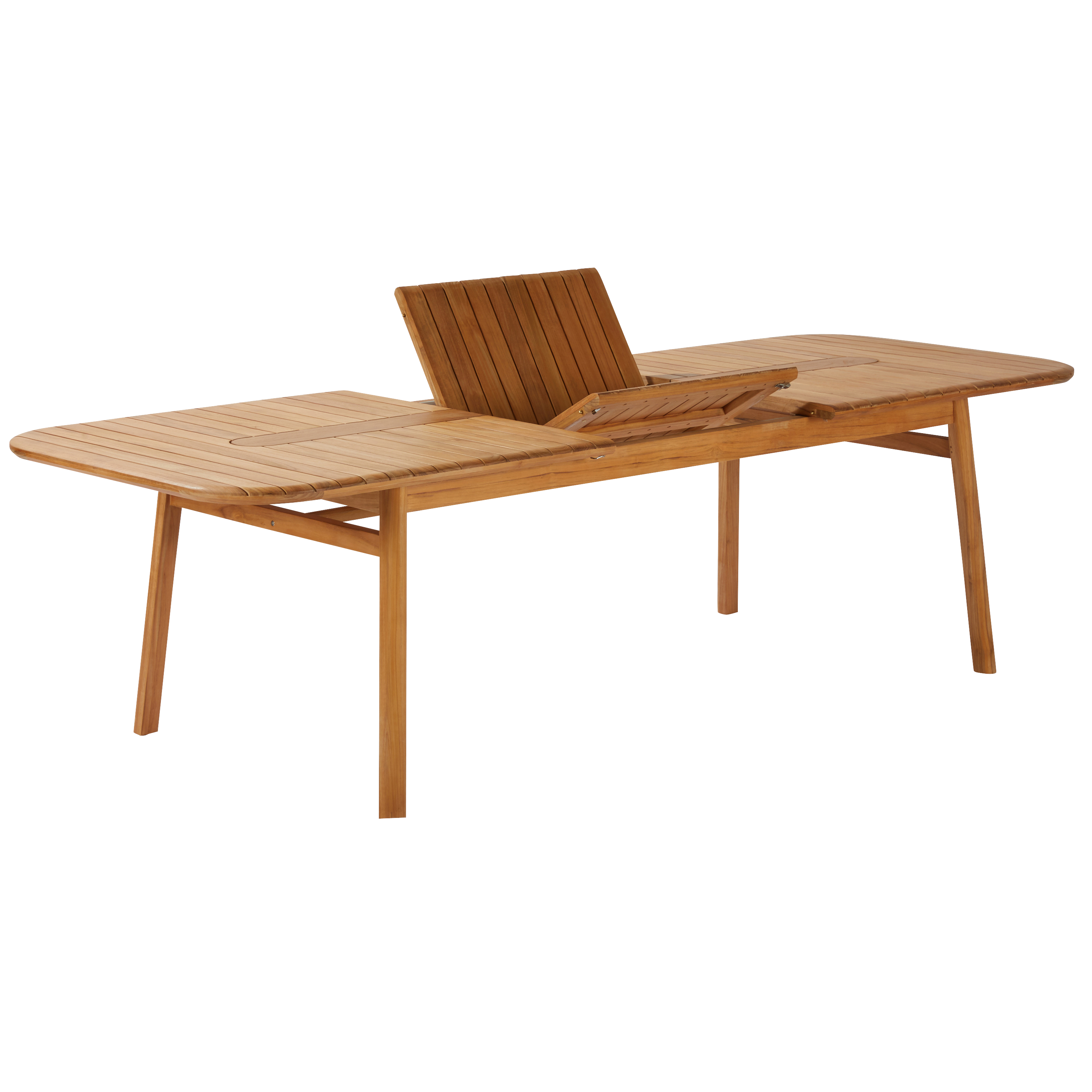 Tavolo da giardino allungabile Aurora NATERIAL in teak marrone per 8 persone 204/268x100cm - 8