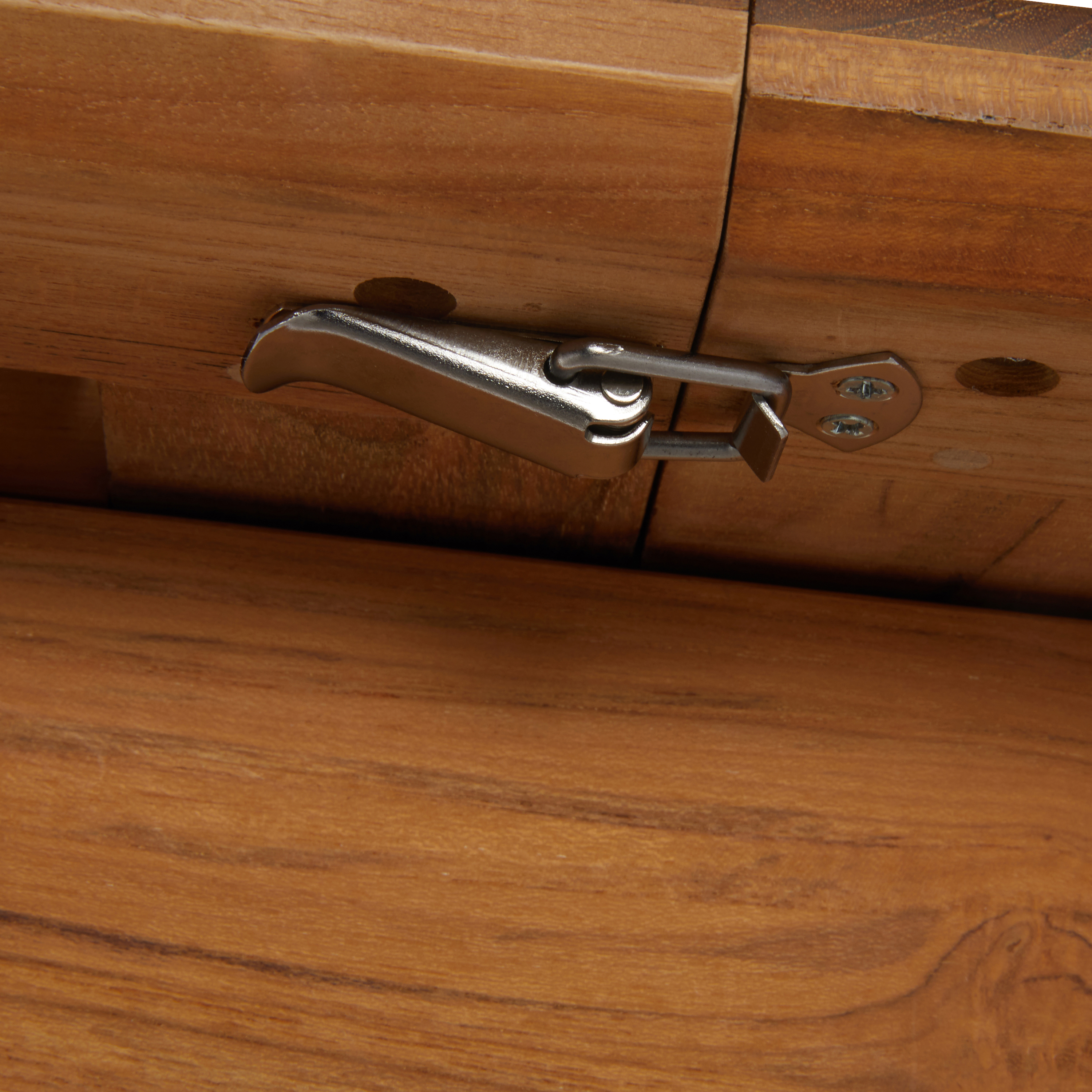 Tavolo da giardino allungabile Aurora NATERIAL in teak marrone per 8 persone 204/268x100cm - 17