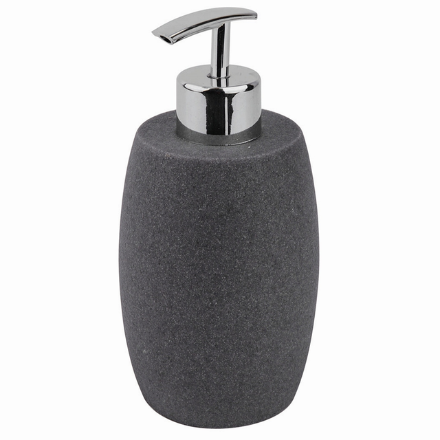 Dispenser sapone per bagno d'appoggio Sand grigio in resina 0.33 l