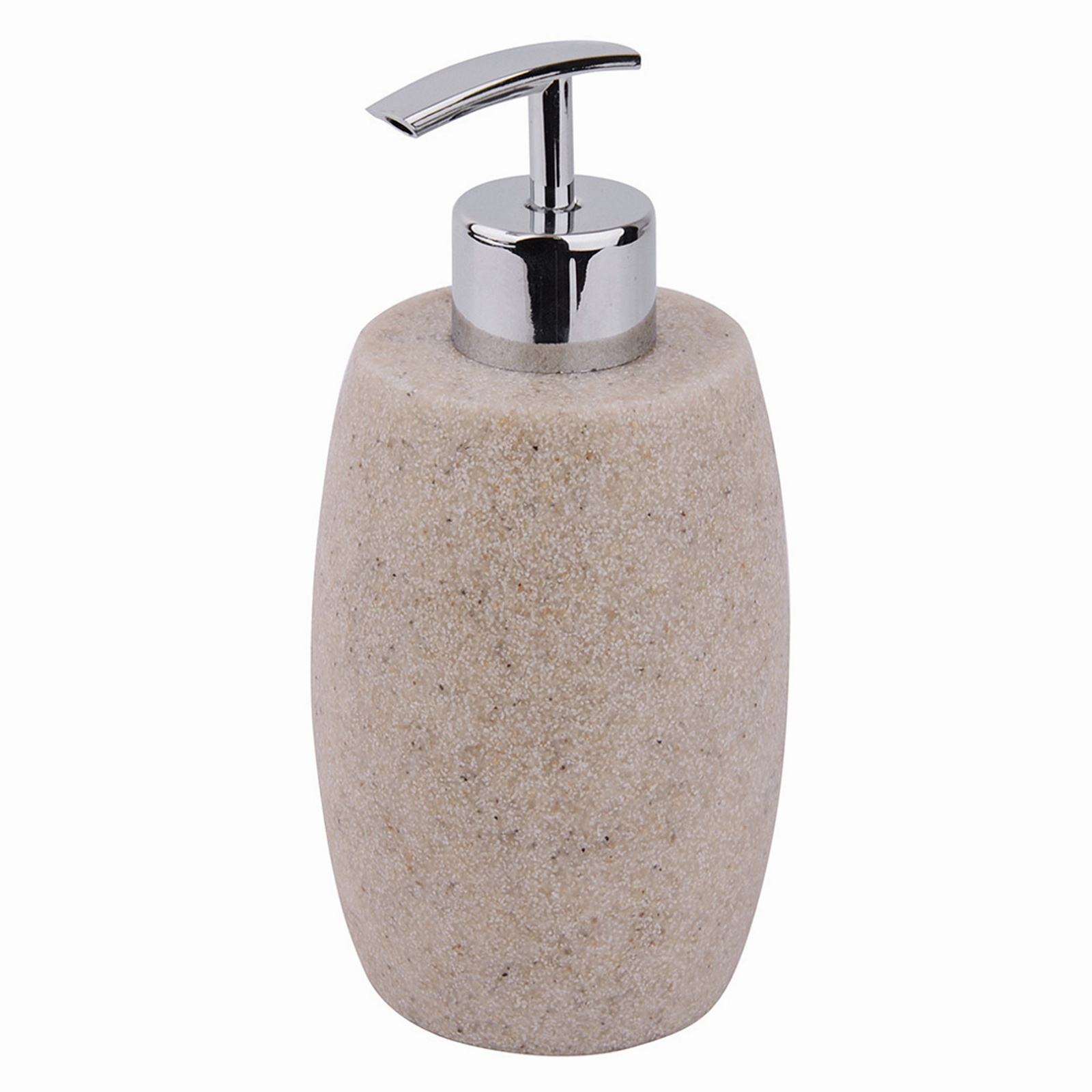 Dispenser sapone d'appoggio Sand beige in resina 0.38 l - 11