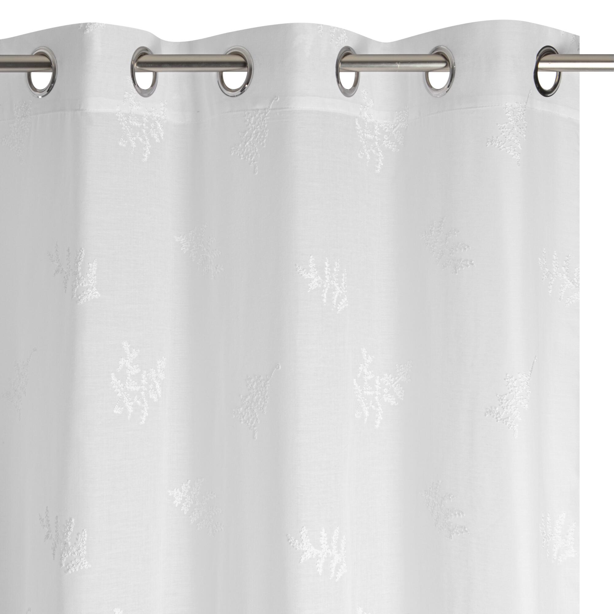 Visillo ollaos opheline inspire liso blanco de 140x280cm