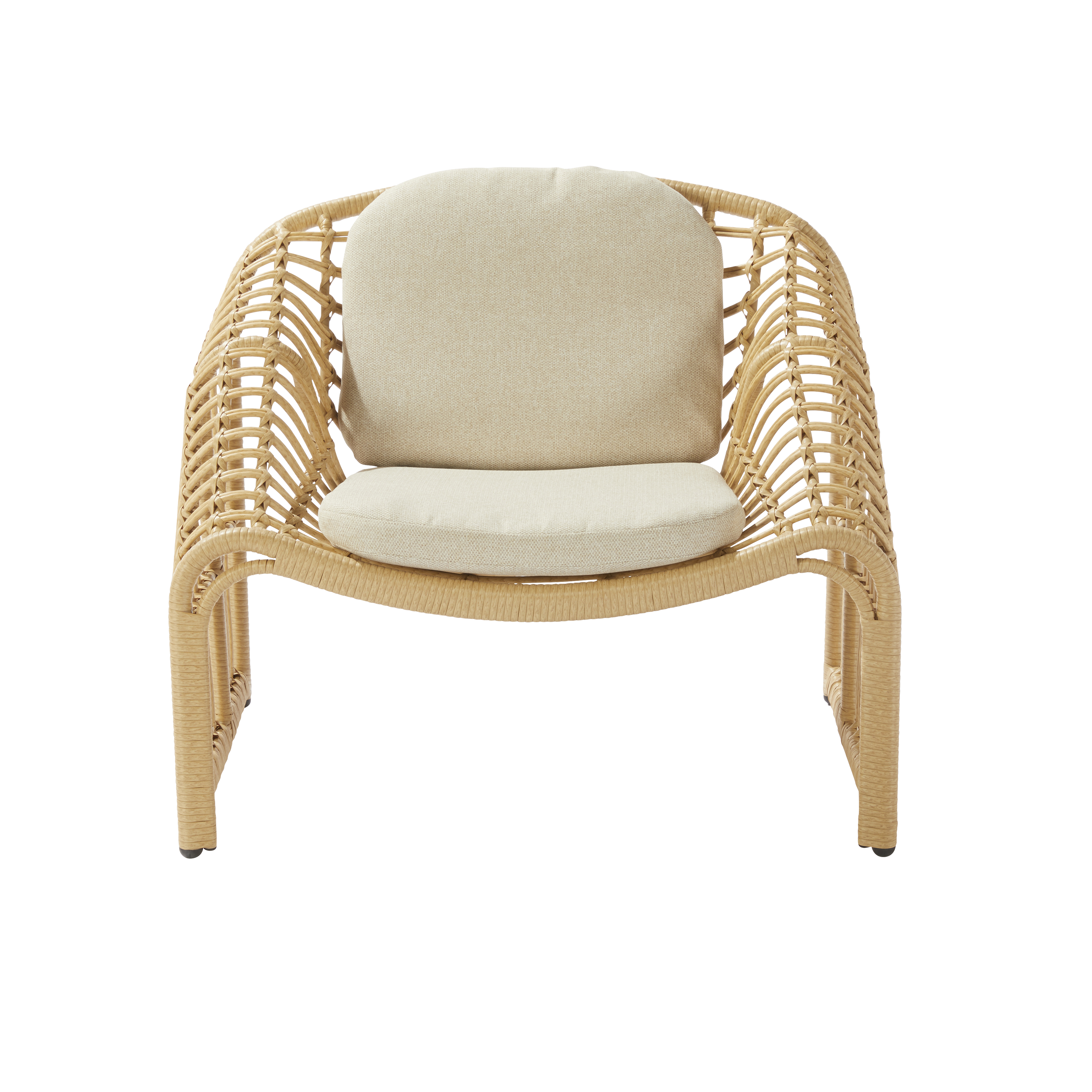 Conjunto jardim varanda 2 sofás e mesa natural Bellis Naterial - 3