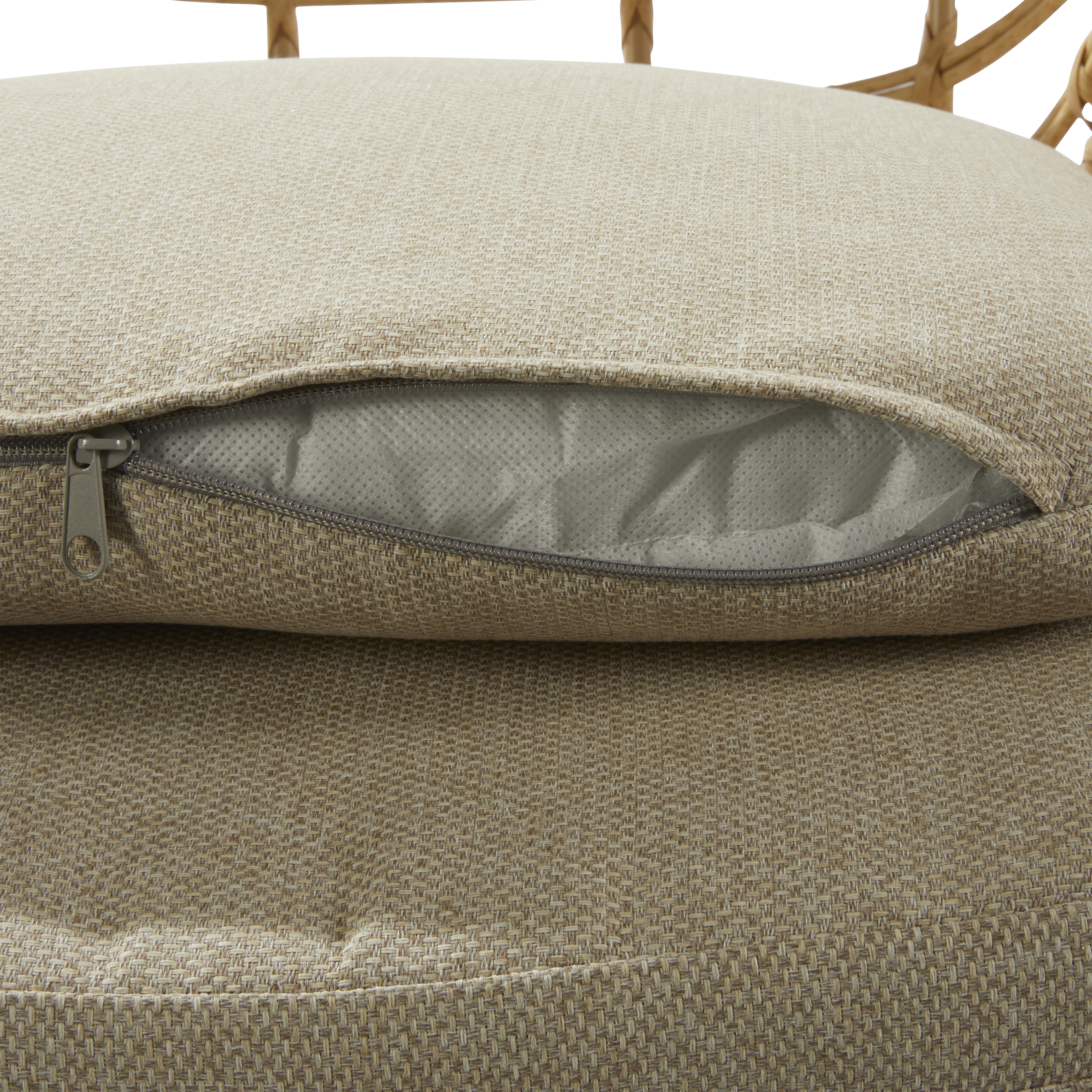 Conjunto jardim varanda 2 sofás e mesa natural Bellis Naterial - 15