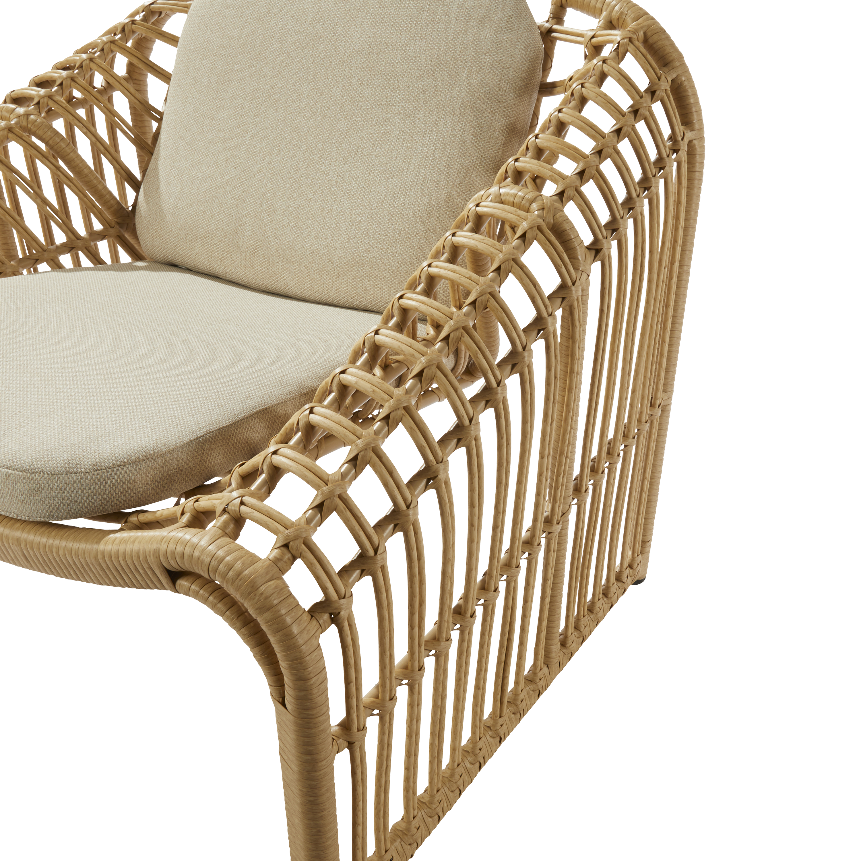 Conjunto jardim varanda 2 sofás e mesa natural Bellis Naterial - 8