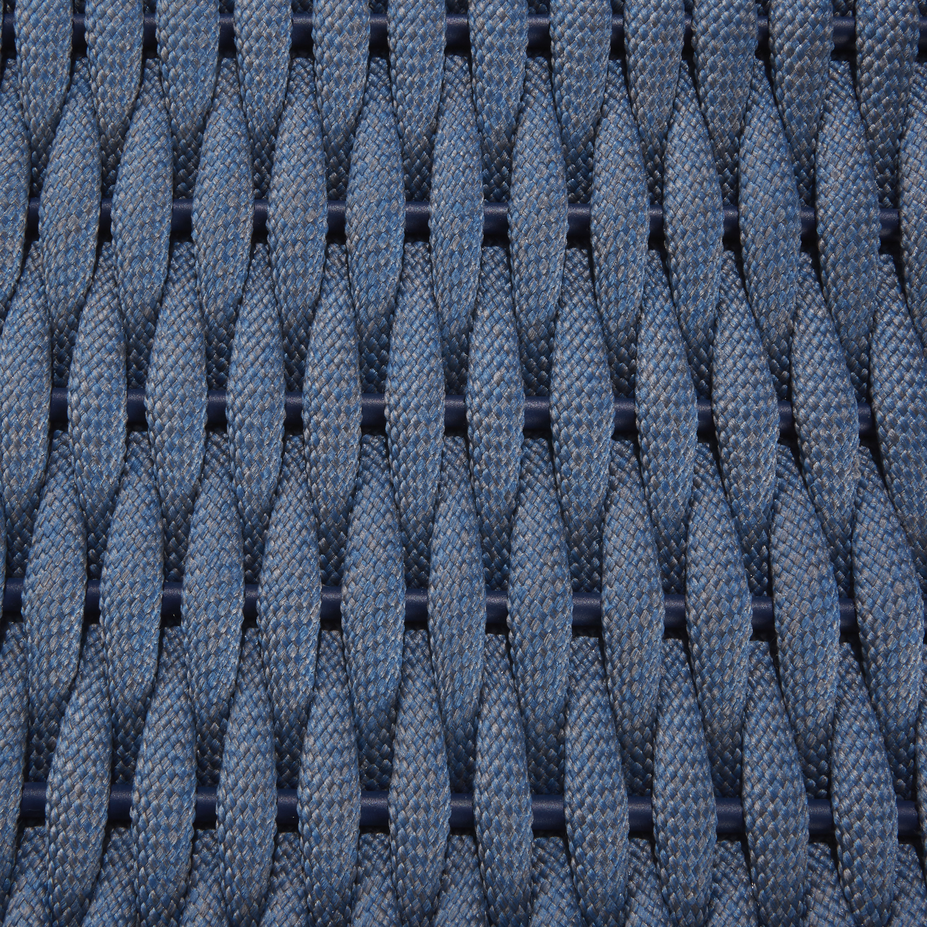 Silla de jardín naterial livia rope de aluminio azul