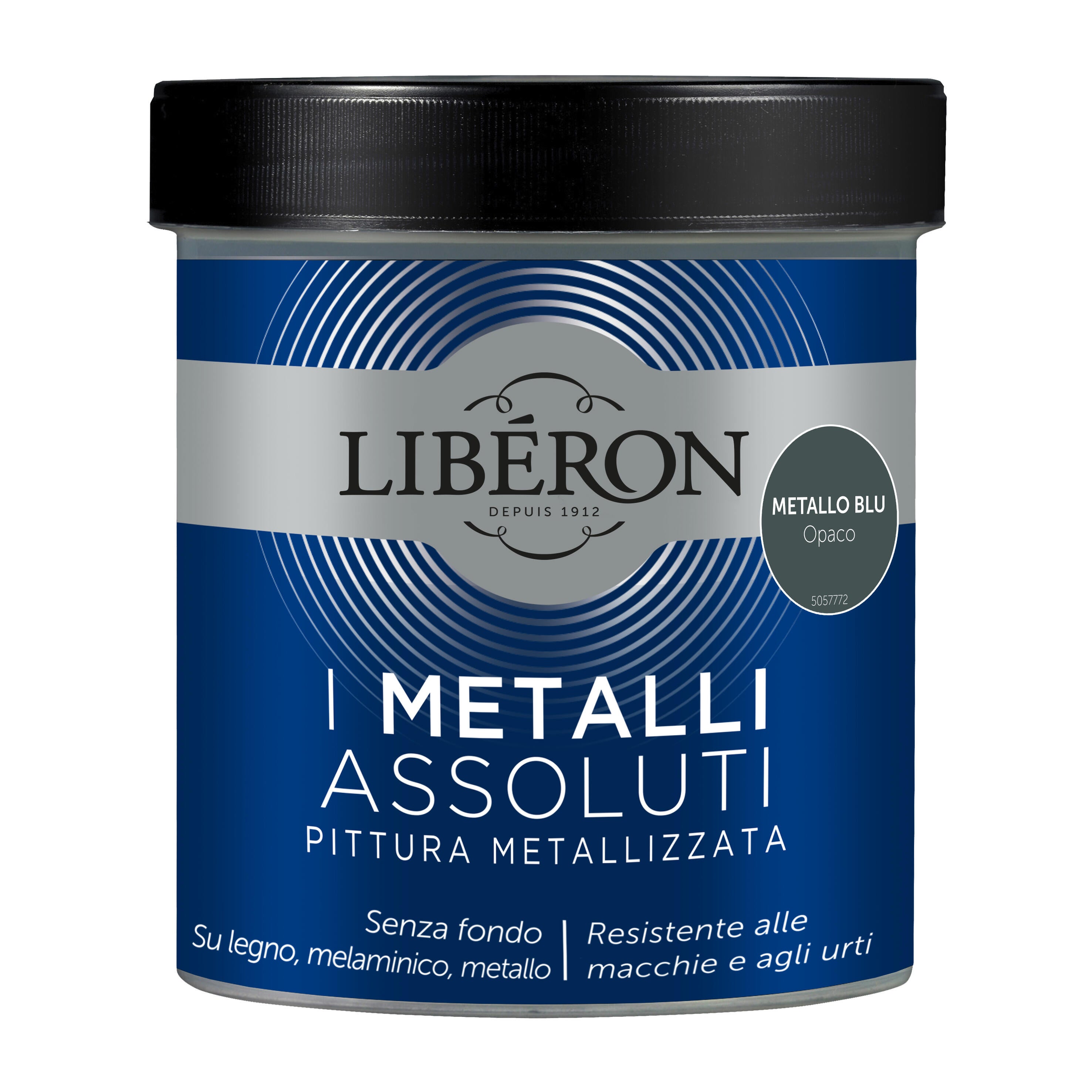 Pittura LIBÉRON I METALLI ASSOLUTI 0.5 L blu opaco metallizzato - 3