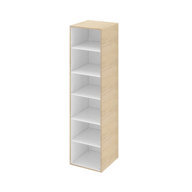 Armoire colonne de salle de bain l.45 x H.172.9 x P.46cm chêne Remix