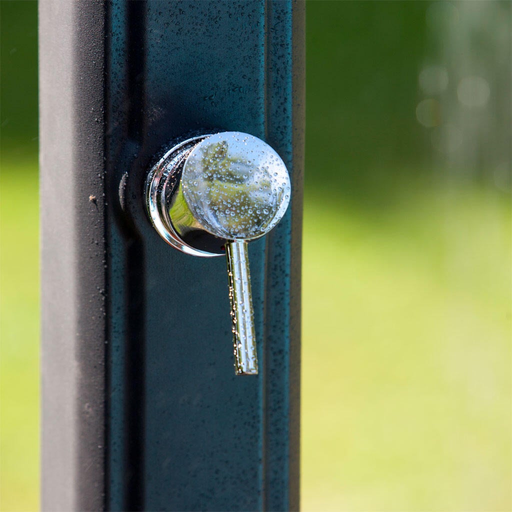 Ducha solar GRE de PVC de 25 L con lavapiés - 14
