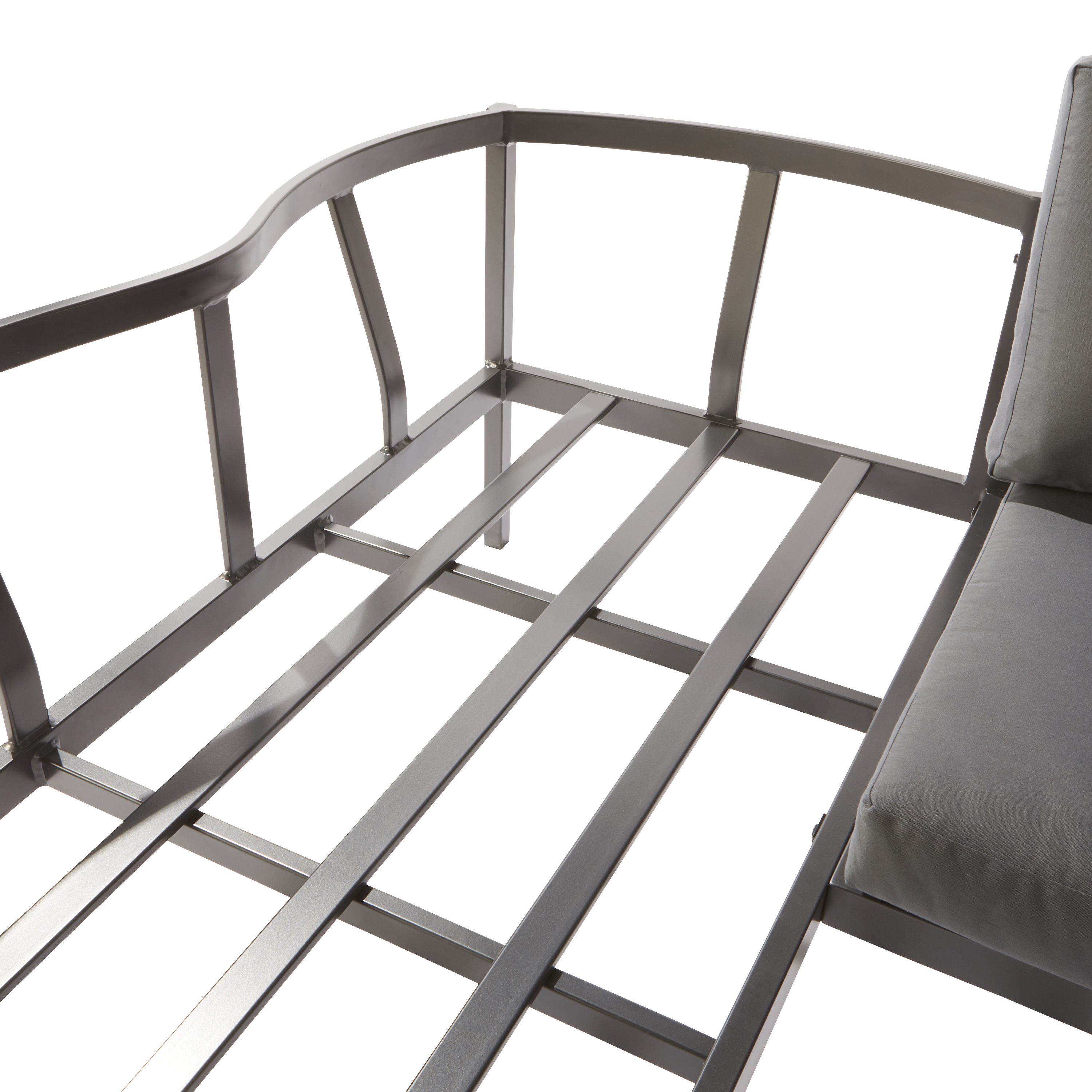 Conjunto jardim relax mesa e sofá alumínio cinzento Oris II Naterial - 6