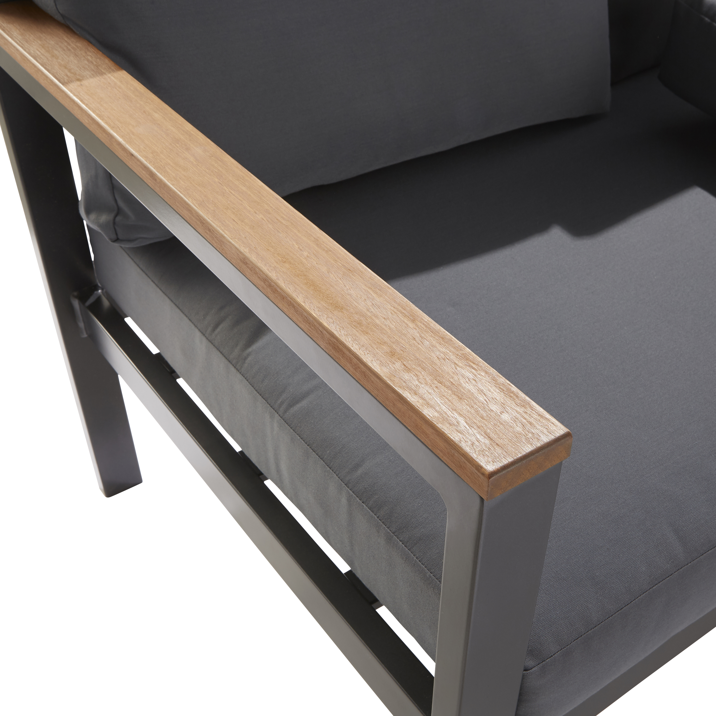 Conjunto jardim relax mesa e sofá alumínio cinzento Oris II Naterial - 5
