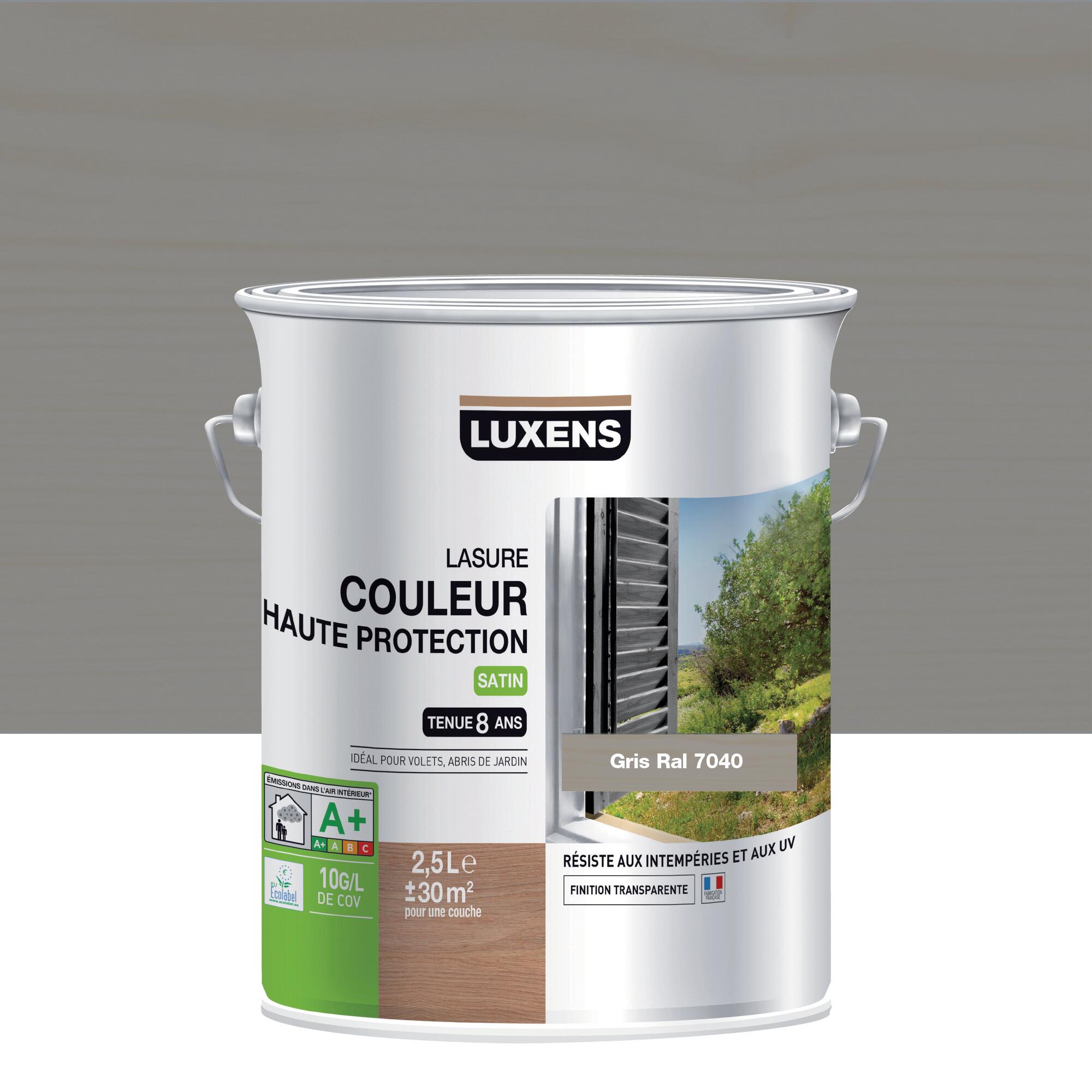 Lasure pour bois LUXENS Couleur haute protection gris satiné 2.5 l — free download