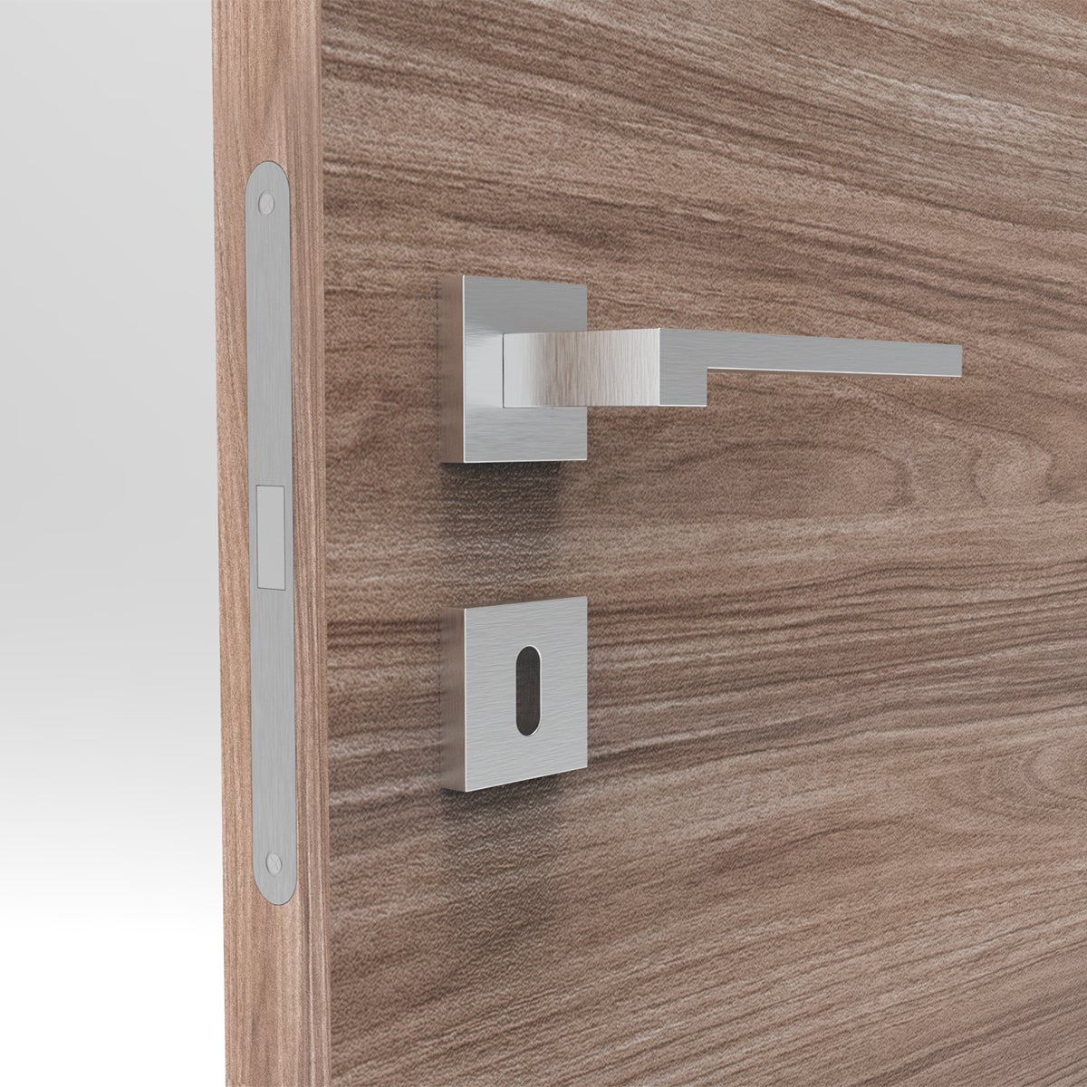 Porta interna a battente in legno, L 90 x H 210 cm, rovere, apertura reversibile FORET - 6