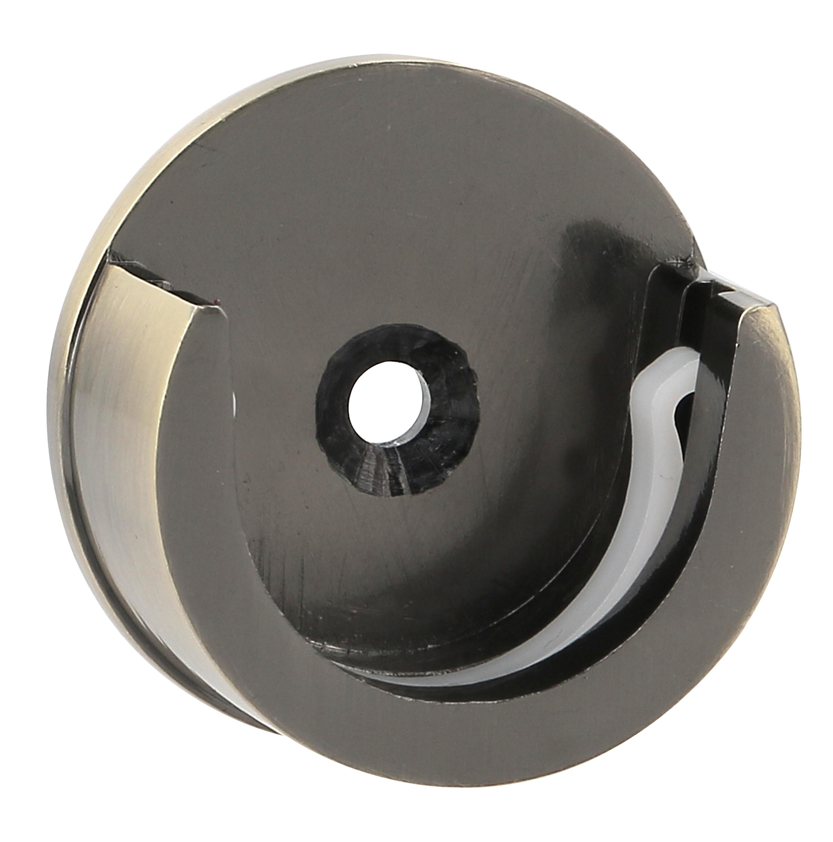 2 Soportes entre 2 paredes para barra diámetro 28 mm Glamour MOBOIS acero DORE VIEILLI envejecido fijo 3 cm - 3