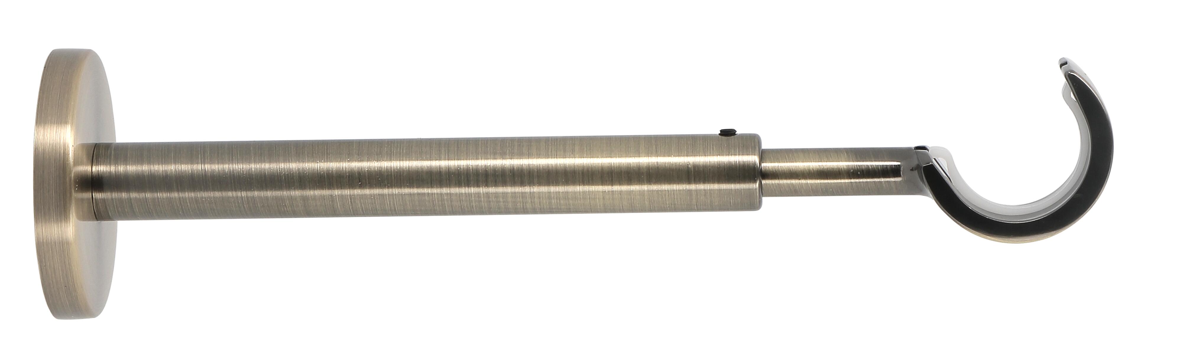 1 Soporte extensible pared para barra diámetro 28 mm Glamour MOBOIS acero bronce envejecido 19.5-30 cm - 3