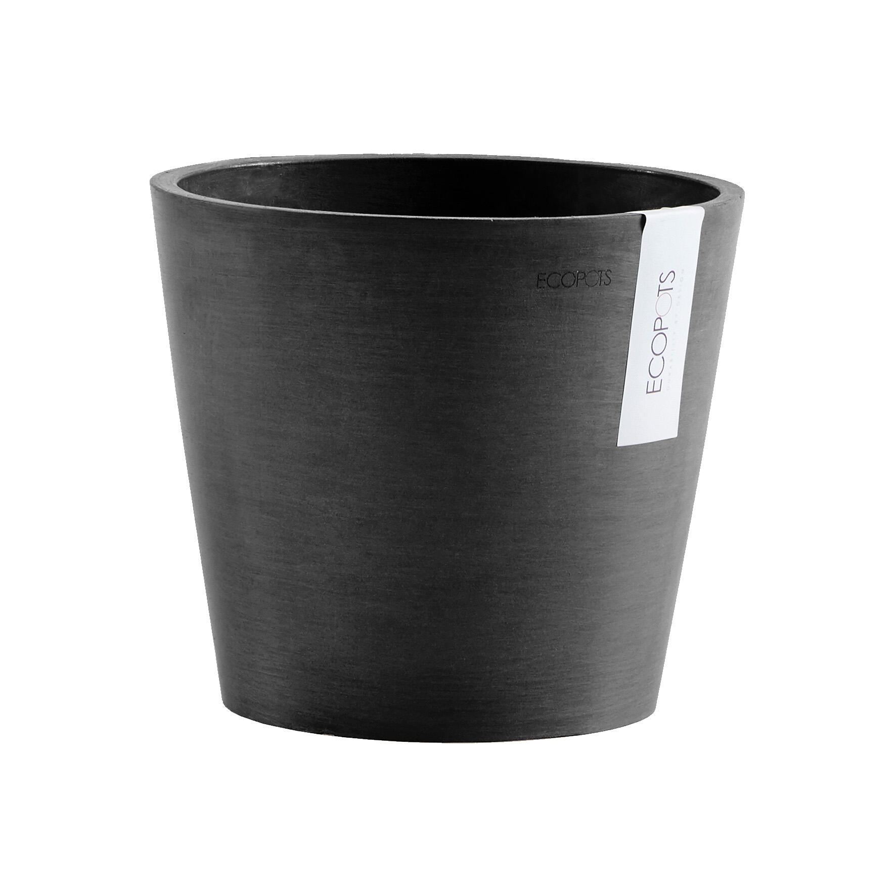 Vaso Amsterdam ECOPOT'S in polipropilene grigio H 15 x ø 17 cm - 3